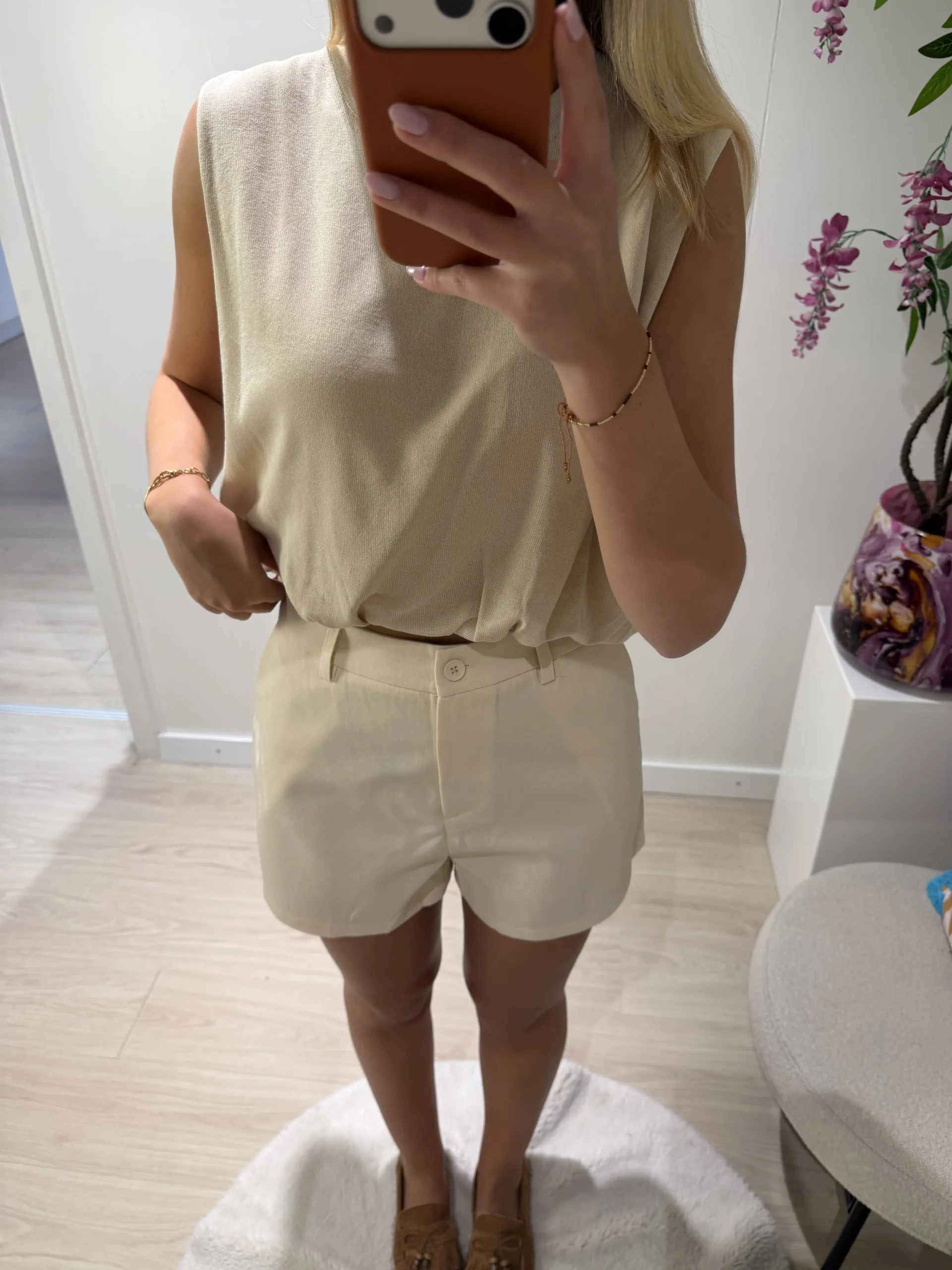 Nine Short - Beige - Afbeelding 3