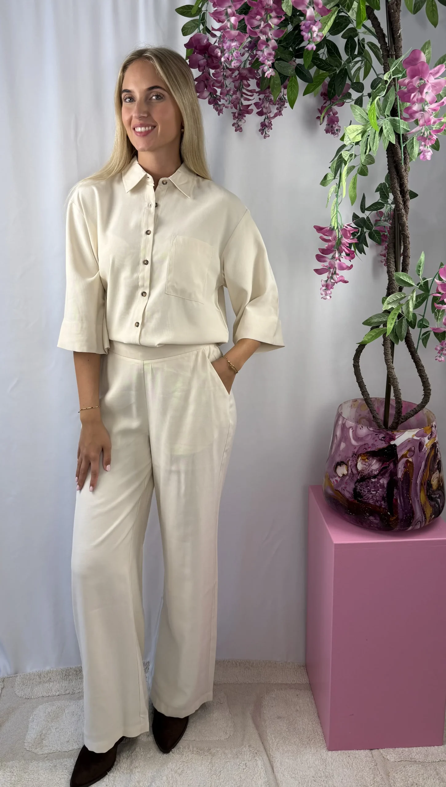 Sisterspoint - Verina Blouse - Beige - Afbeelding 4