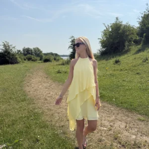 Pippa Summer Dress - Geel