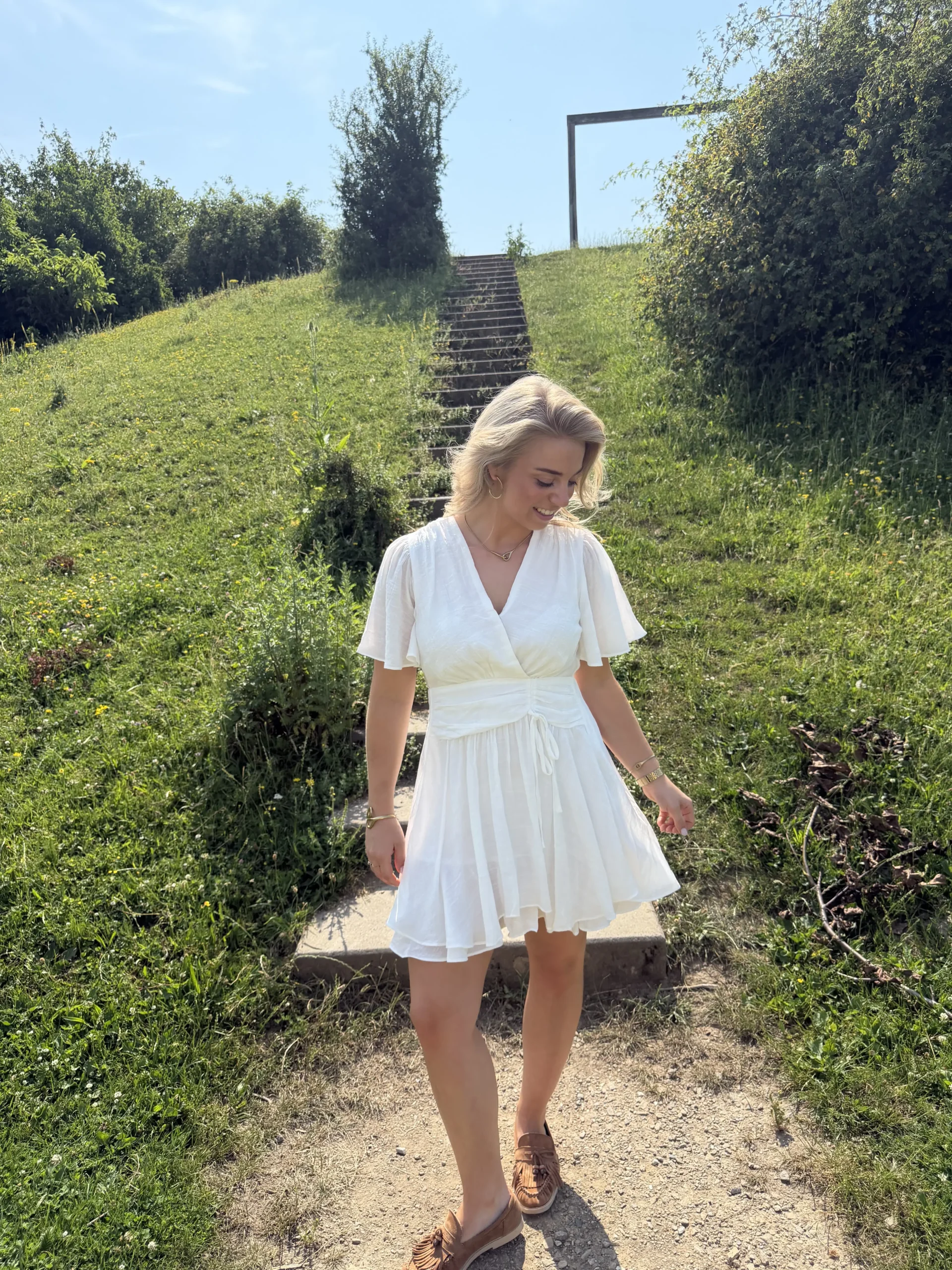 Cleo Dress - Wit