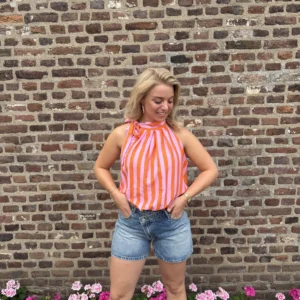 Nora Stripe Halter Top