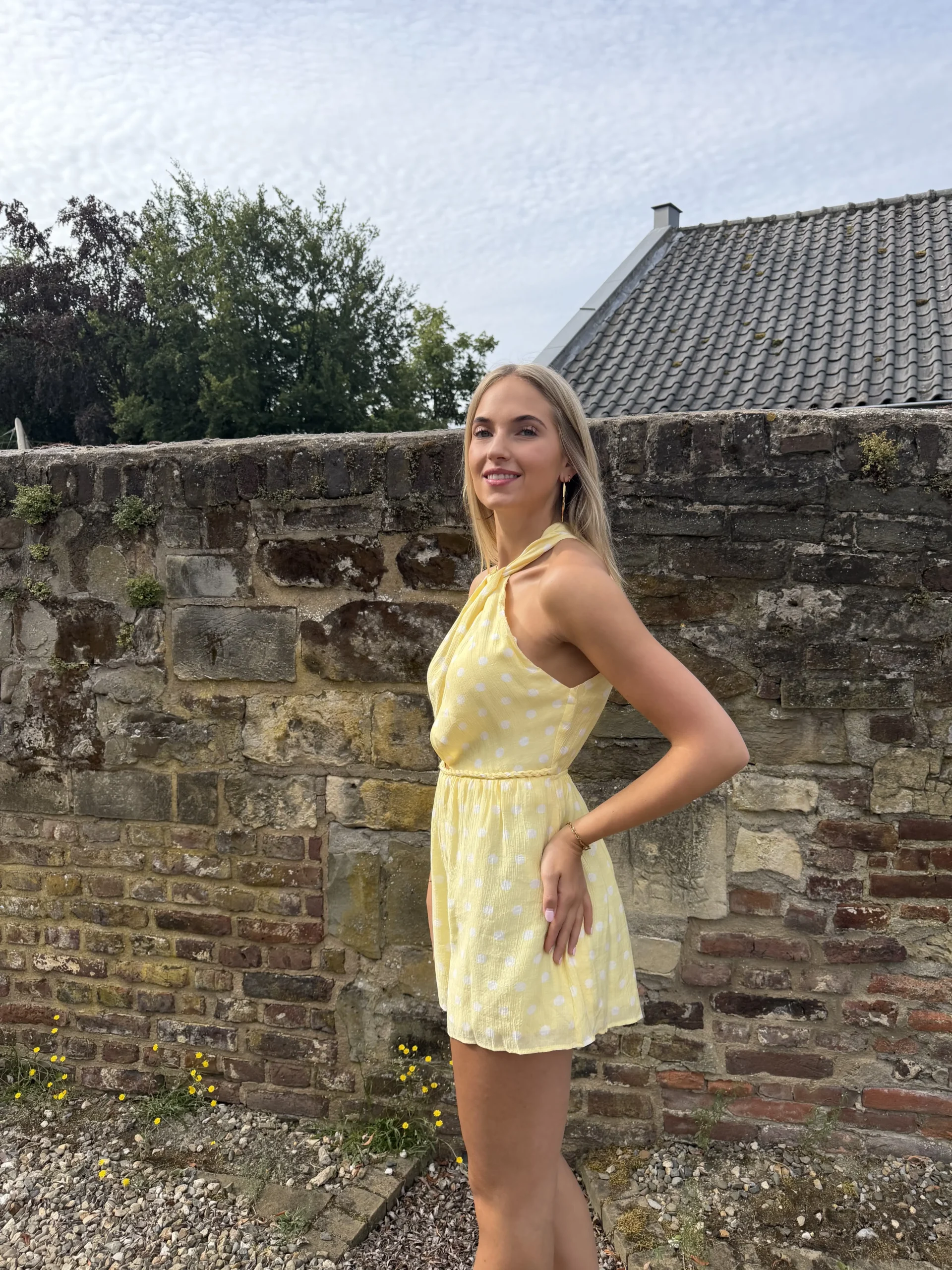 Ruby Dot Playsuit - Geel - Afbeelding 2