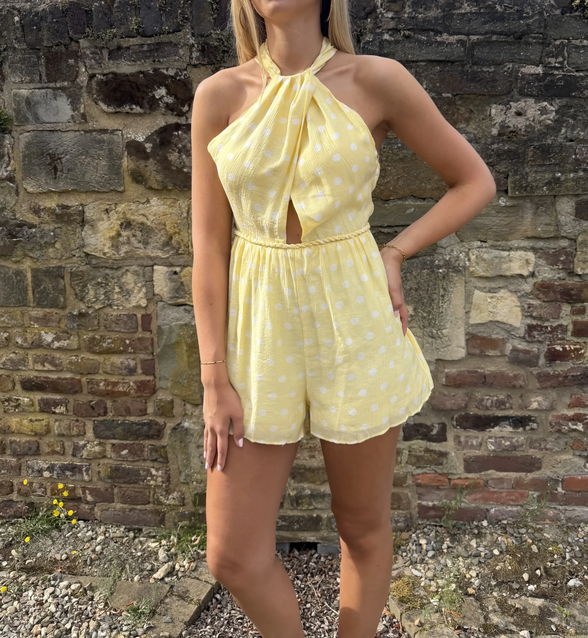 Ruby Dot Playsuit - Geel - Afbeelding 4