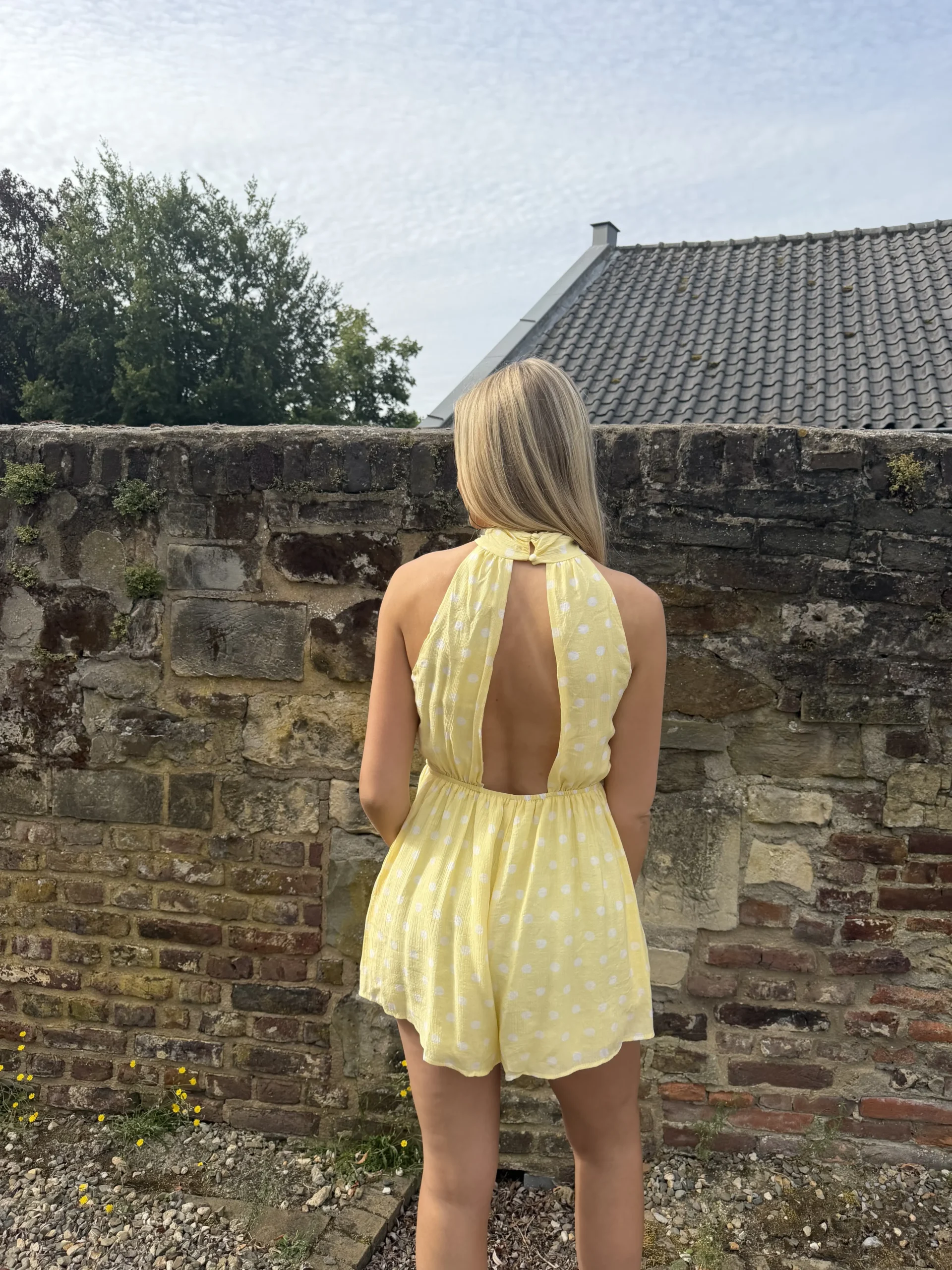 Ruby Dot Playsuit - Geel - Afbeelding 3