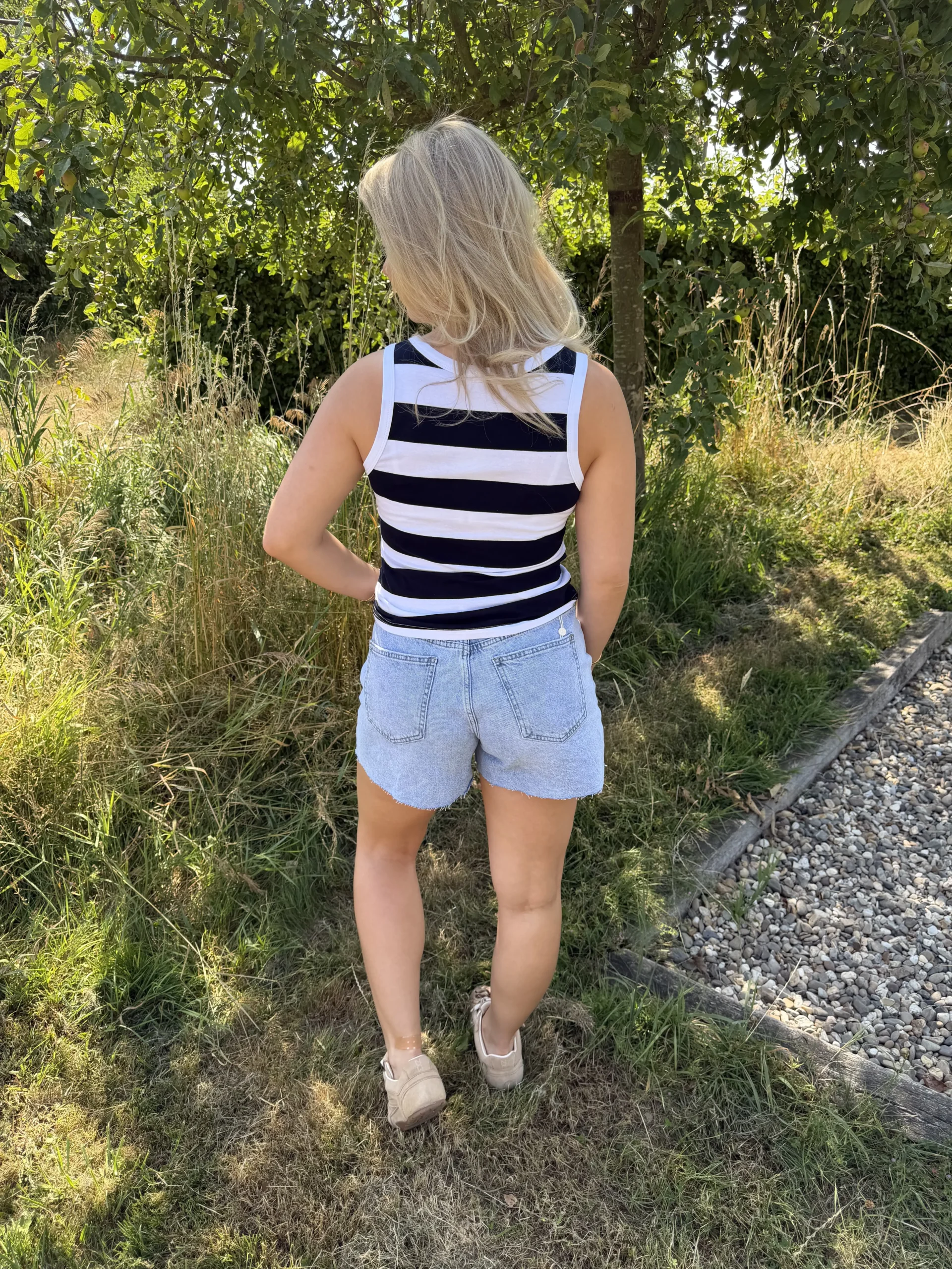 Sunny Stripe Top - Blauw/Wit - Afbeelding 3