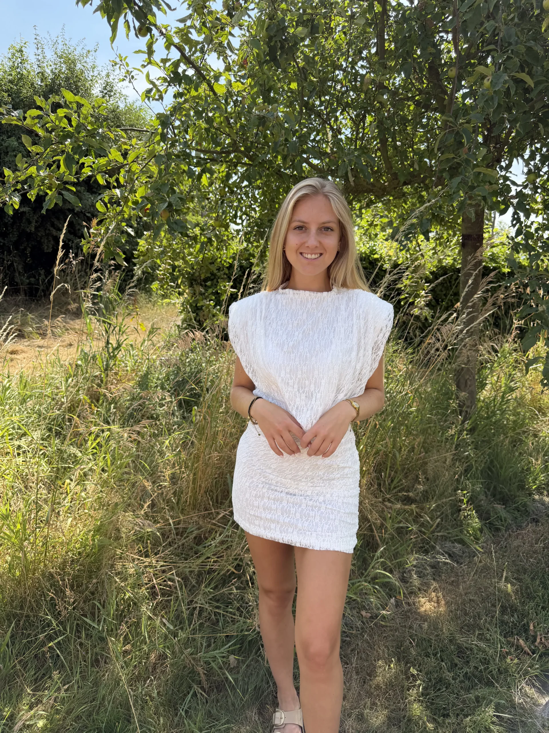 Rian Dress - Wit - Afbeelding 4