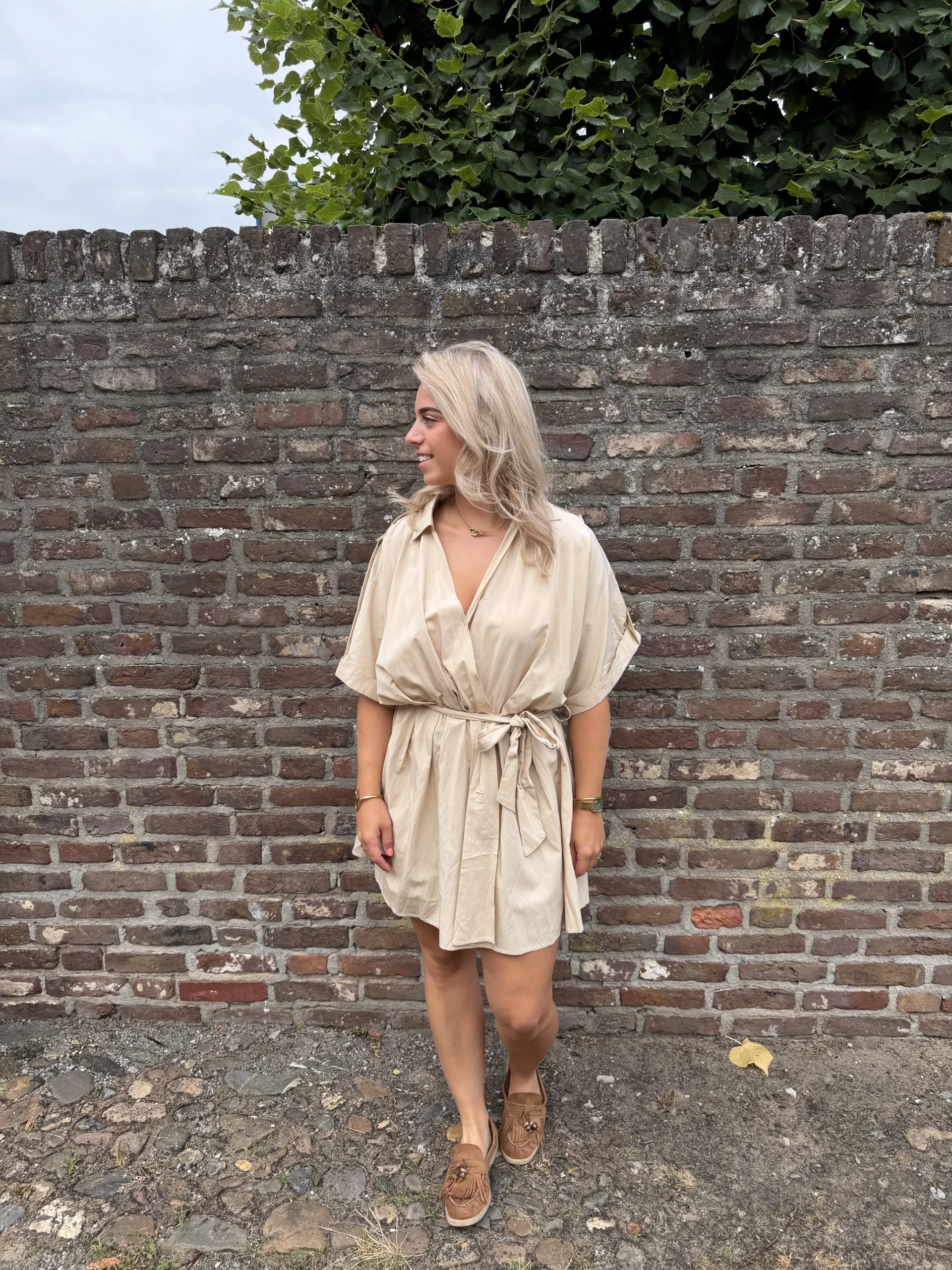 Malin Dress - Beige