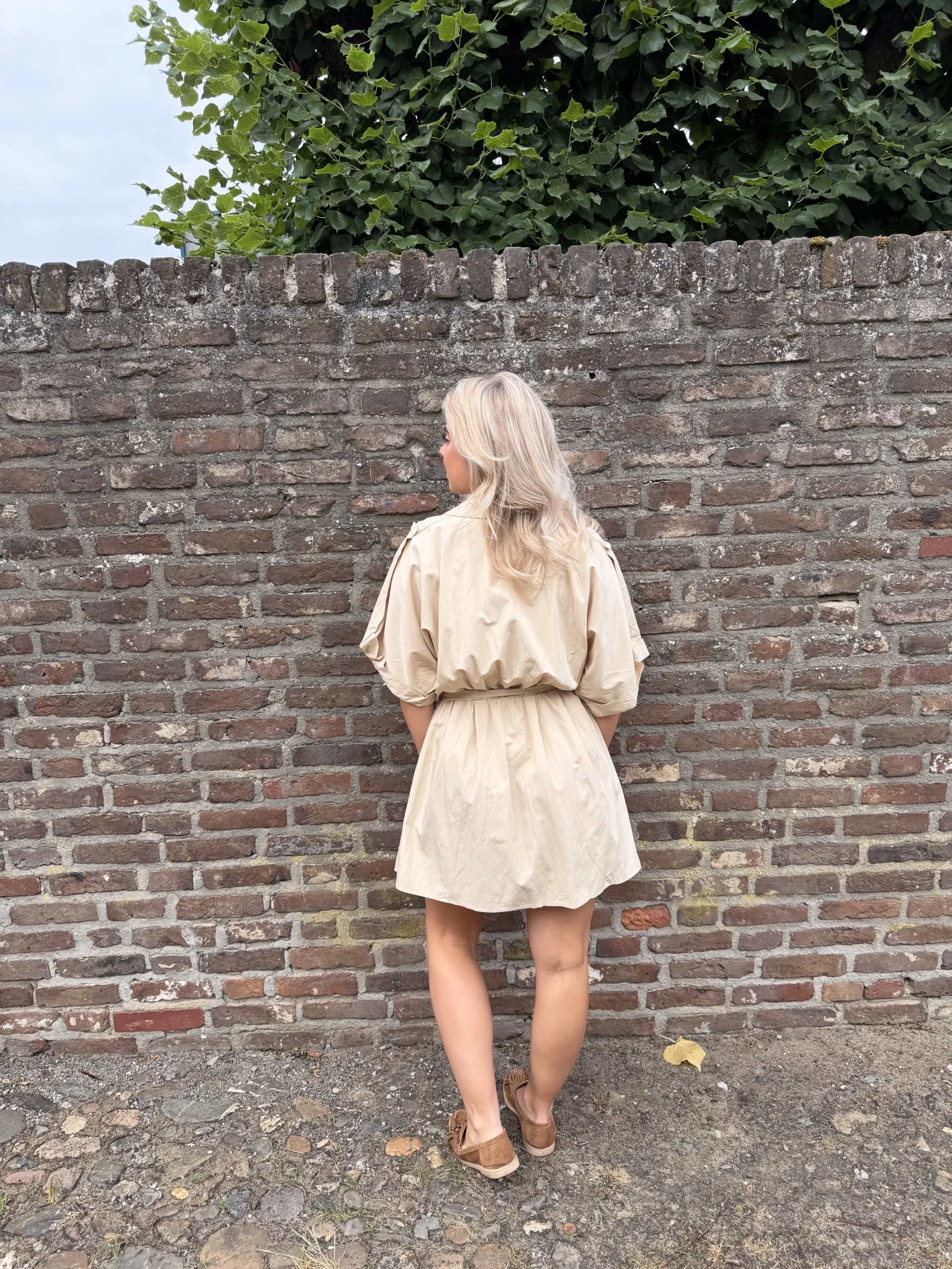 Malin Dress - Beige - Afbeelding 4