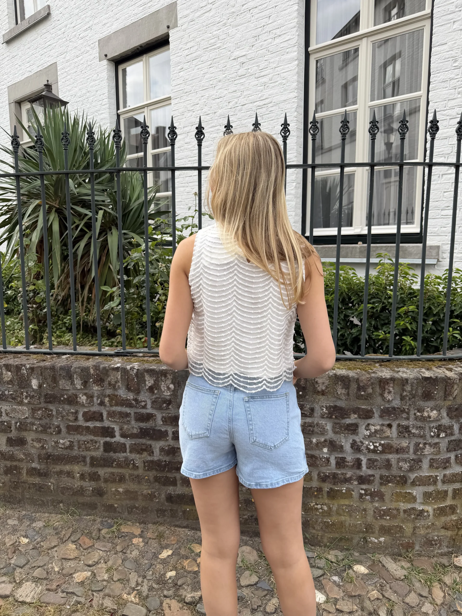 Marit Pearl Top - Wit - Afbeelding 2