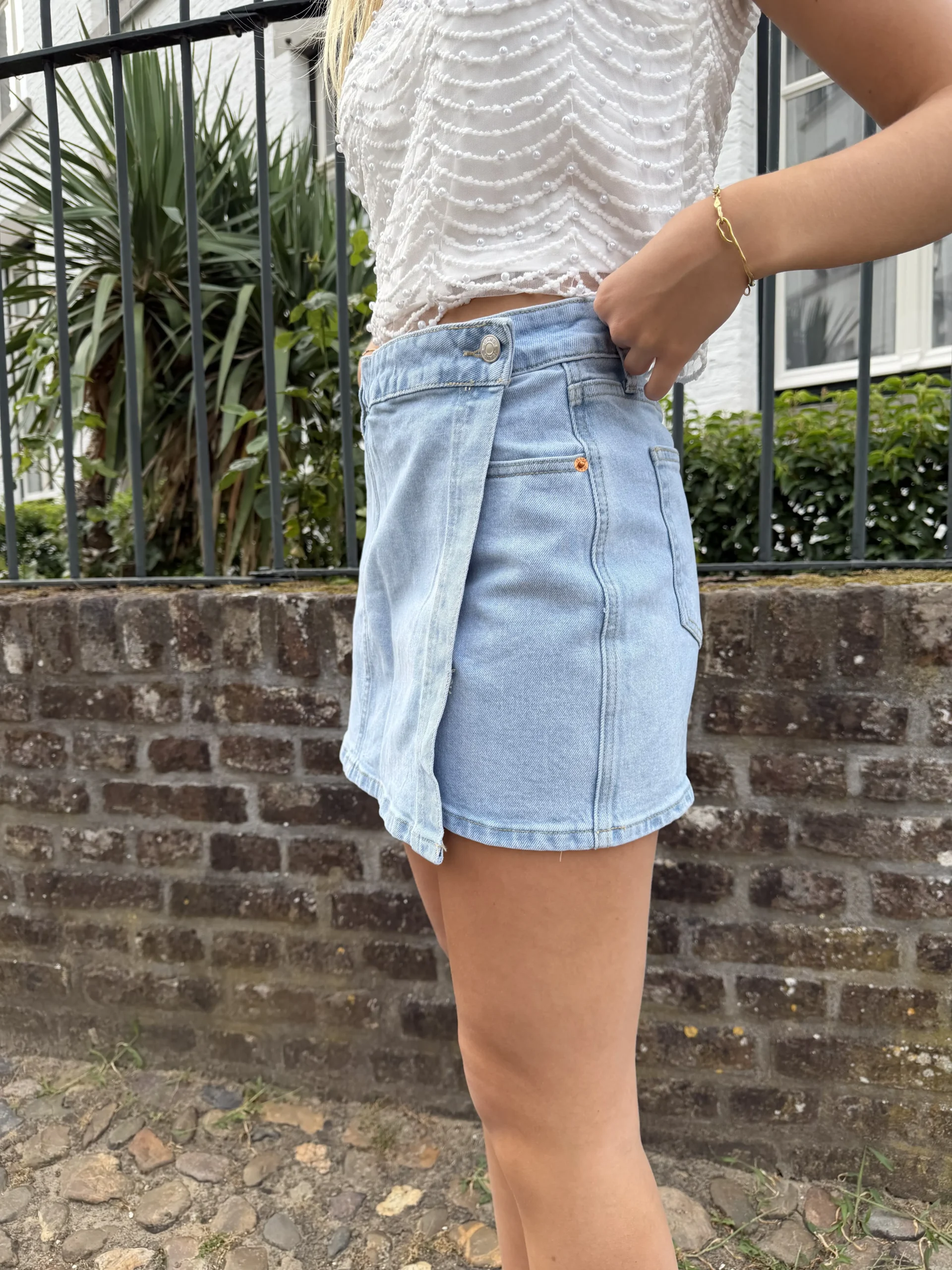 Karlijn Denim Skort - Redial - Afbeelding 2