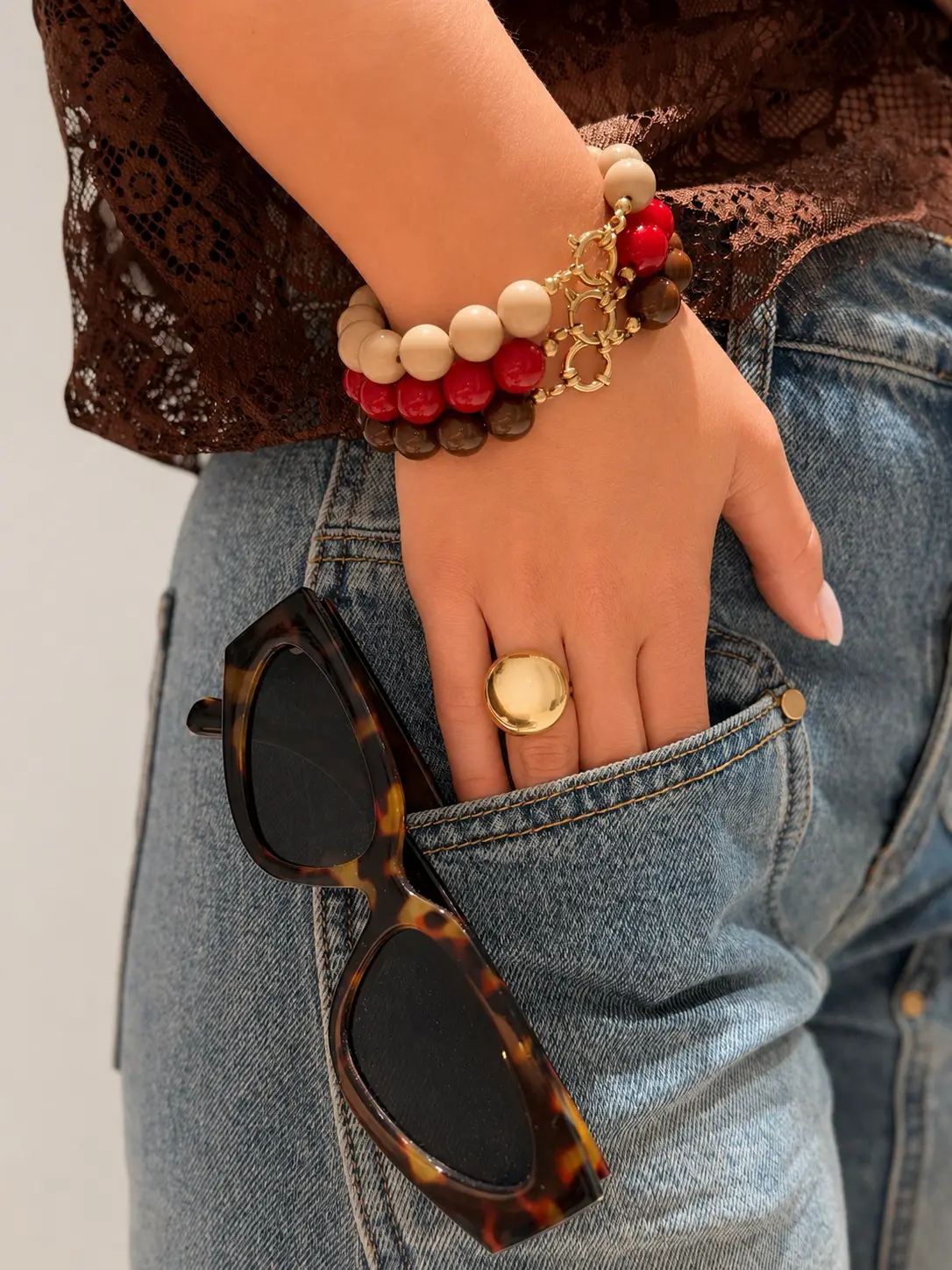 Lize Armband - Taupe