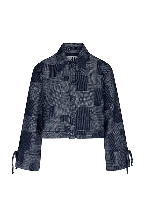 Lofty Manner - Blouse Ilja - Mid Blue - Afbeelding 4