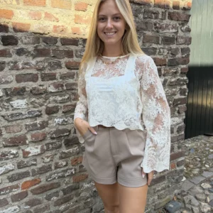 Lia Lace Top - Creme