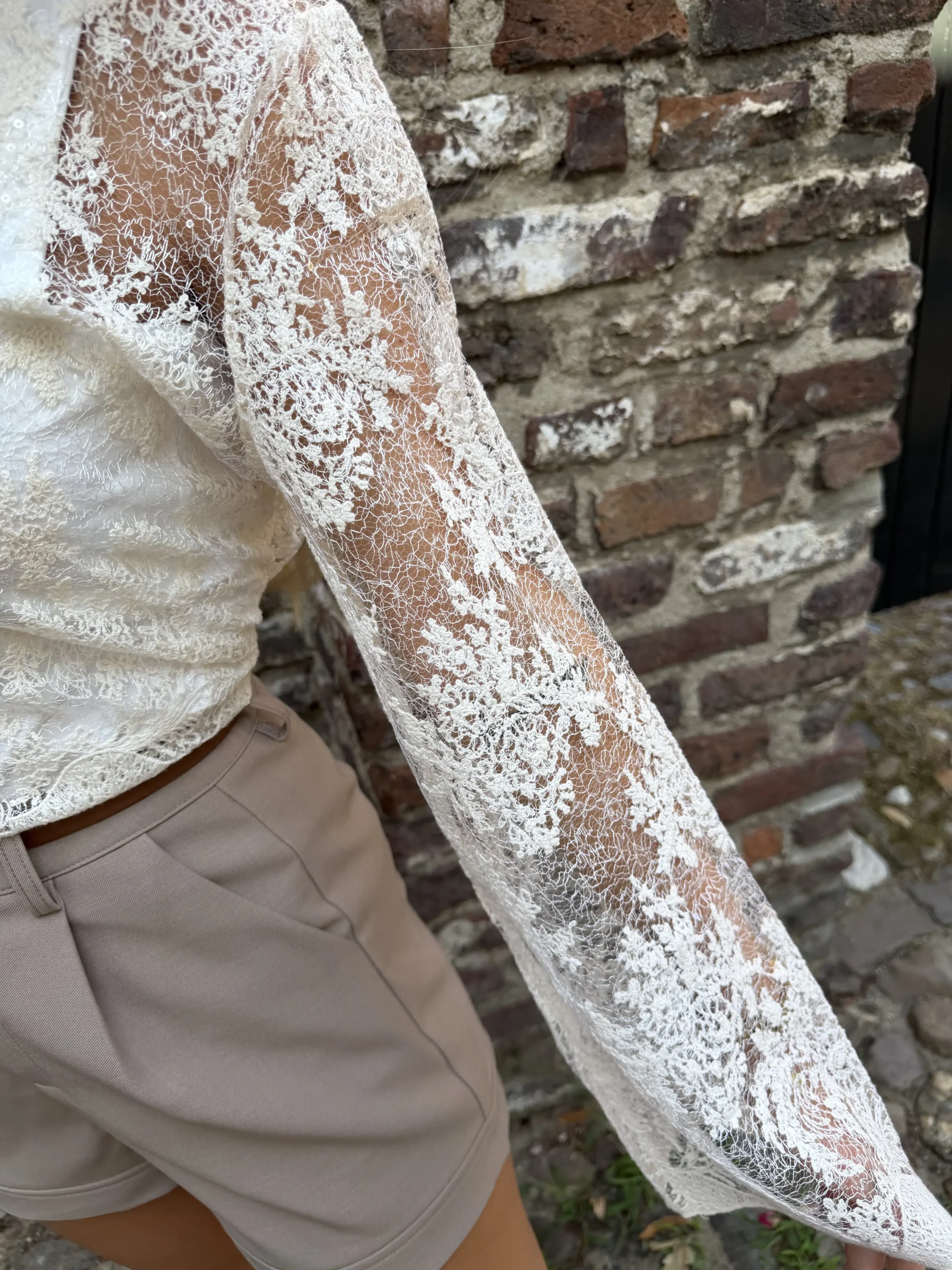 Lia Lace Top - Creme - Afbeelding 4
