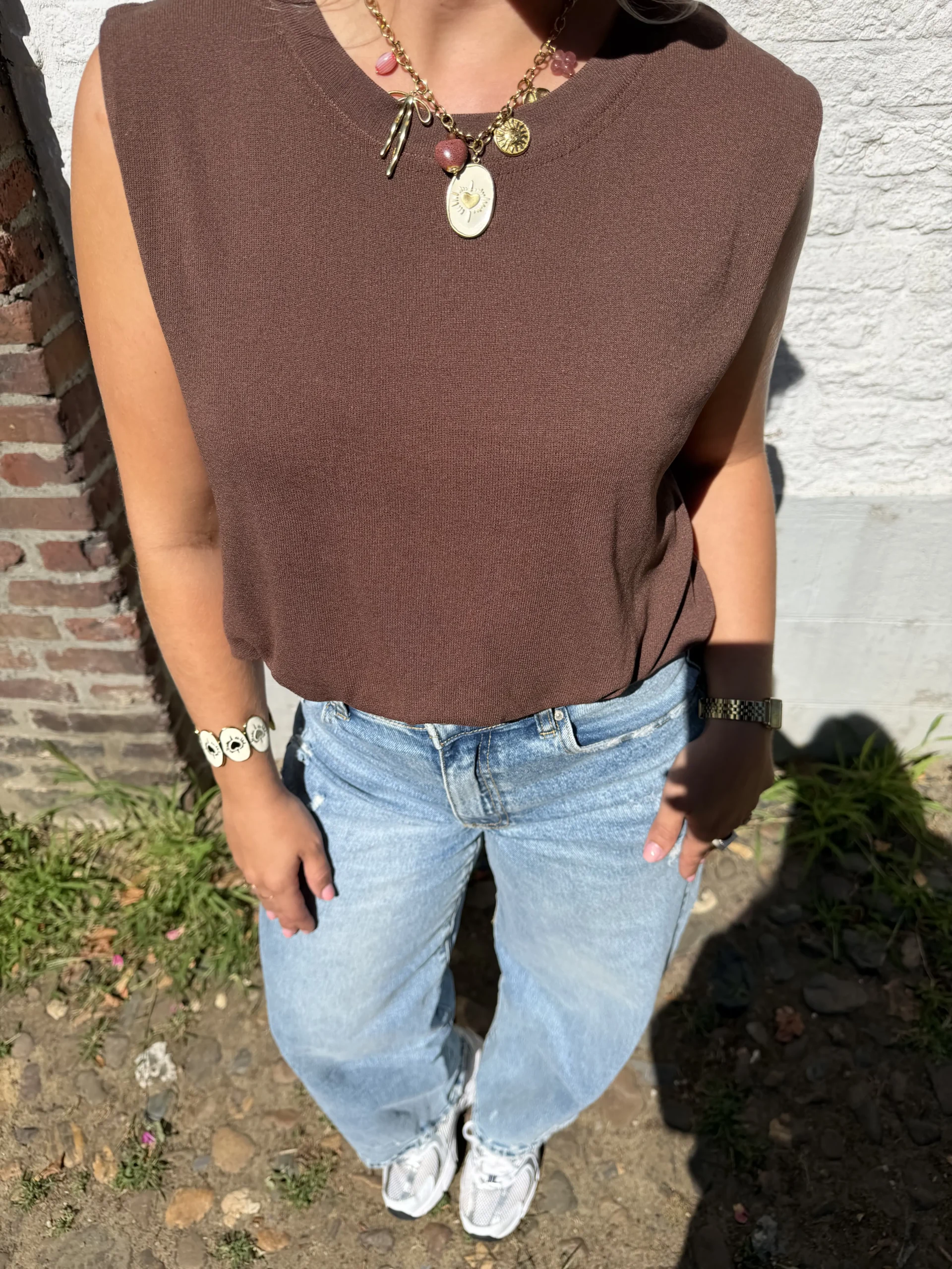 Lola Top - Bruin - Afbeelding 4