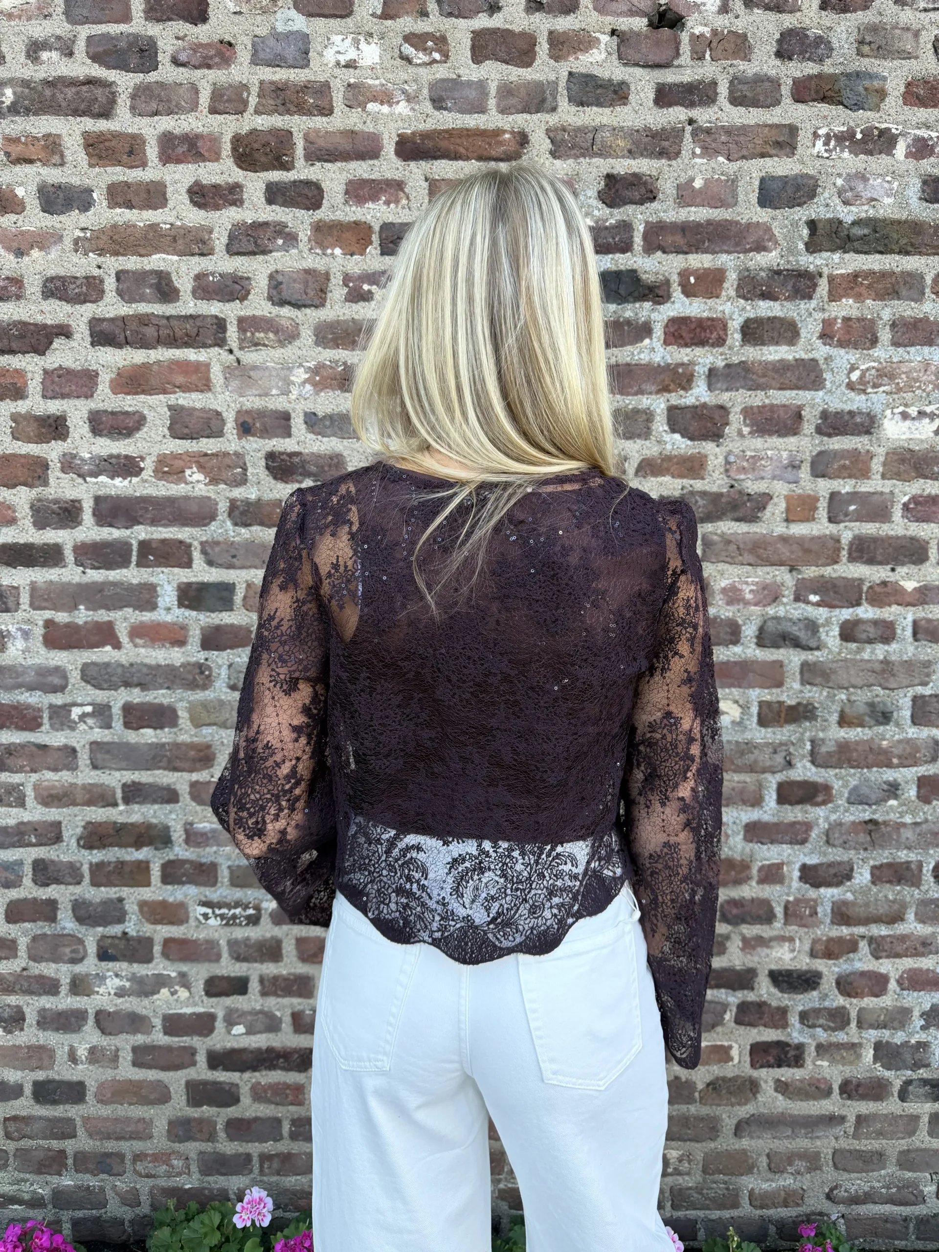 Lia Lace Top - Violet - Afbeelding 4