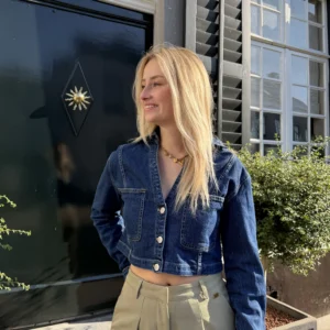 Noa Denim Jacket - Queen Hearts