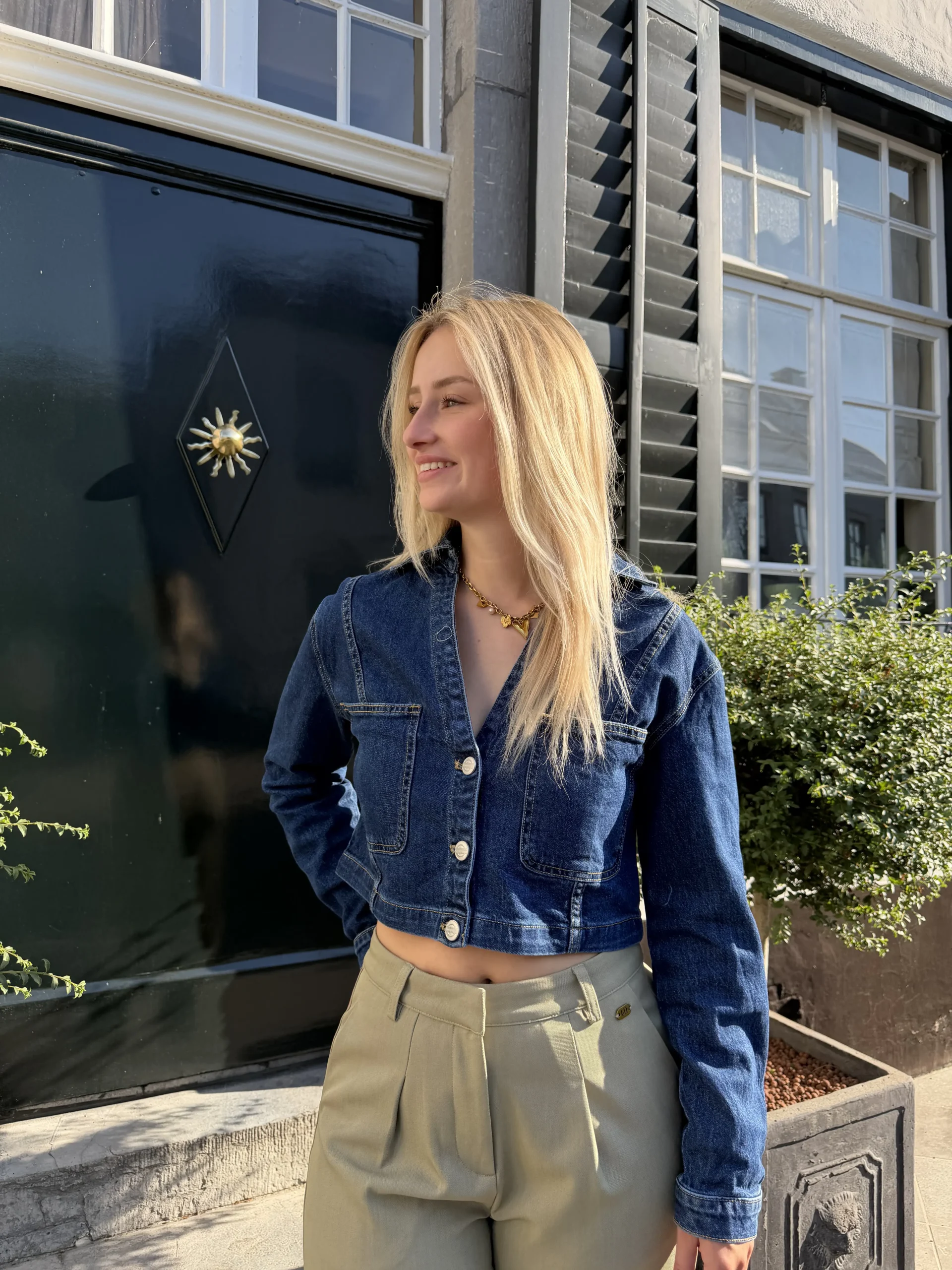 Noa Denim Jacket - Queen Hearts