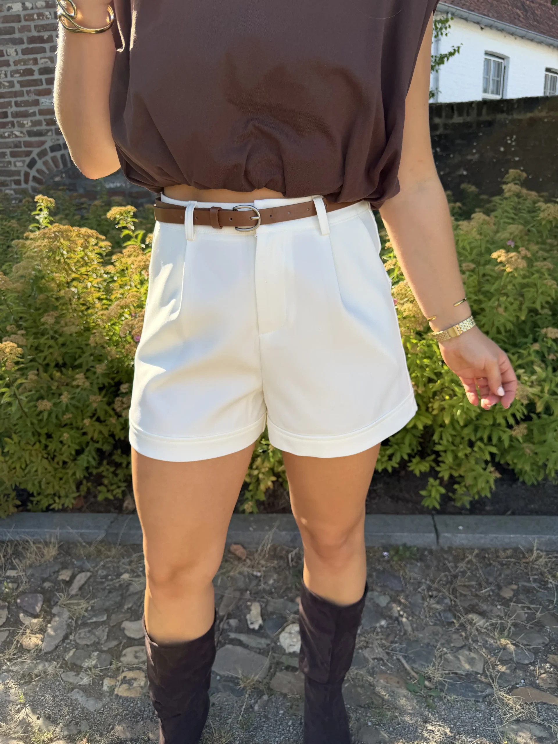 Nine Short - Wit - Afbeelding 3