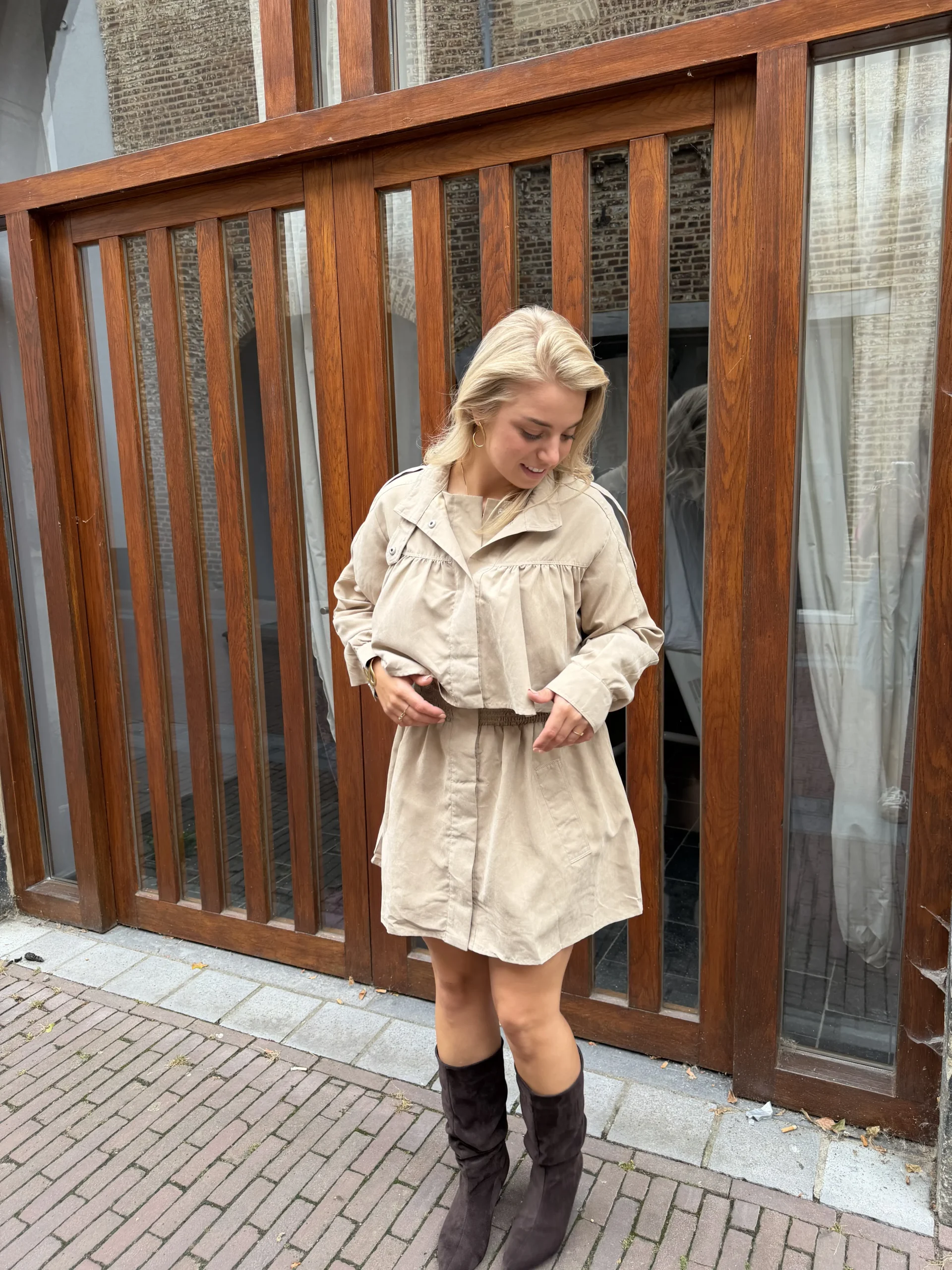 Jasmijn Dress - Beige - Afbeelding 3