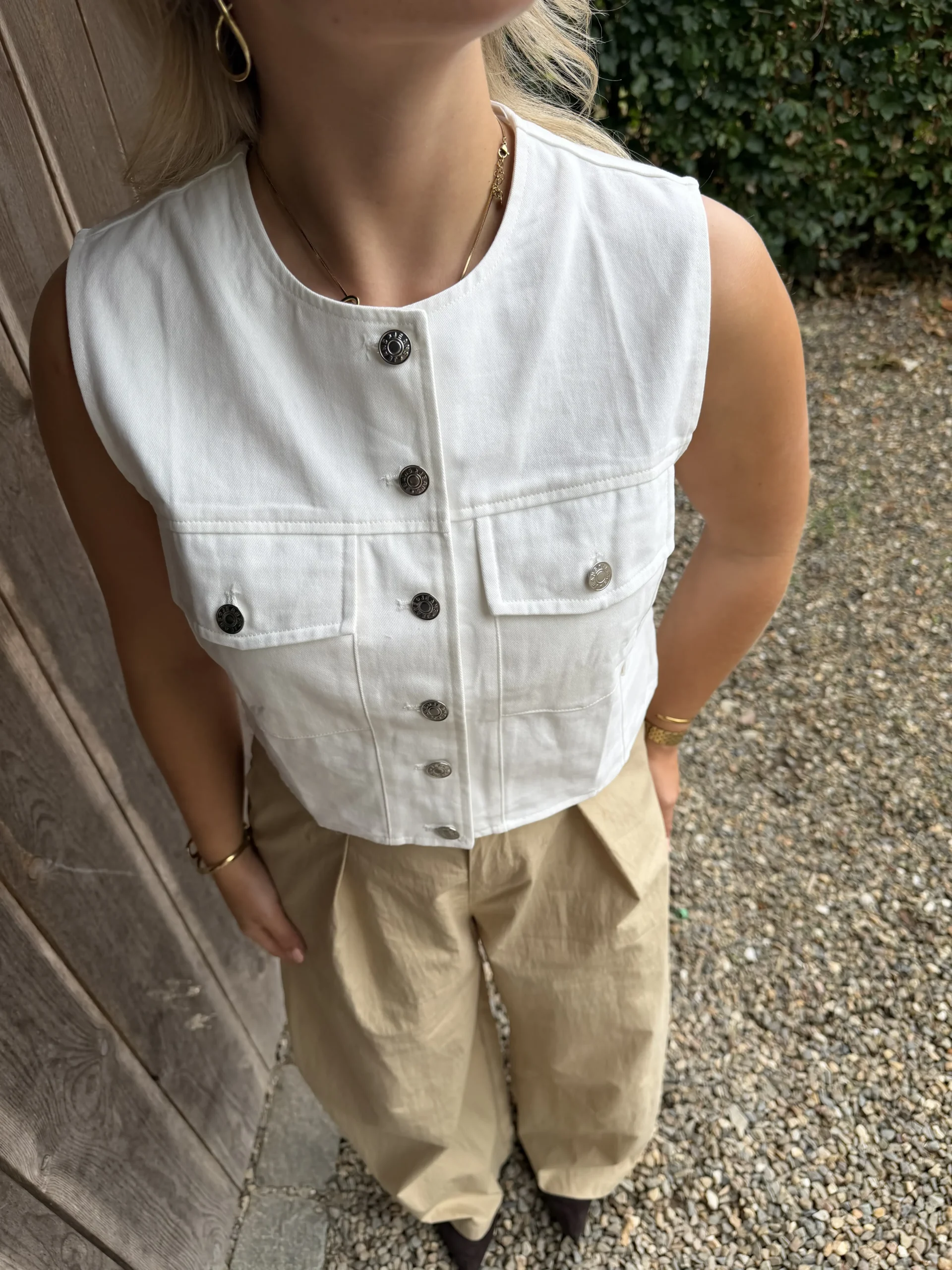 Rosalie Gilet - Wit - Afbeelding 4