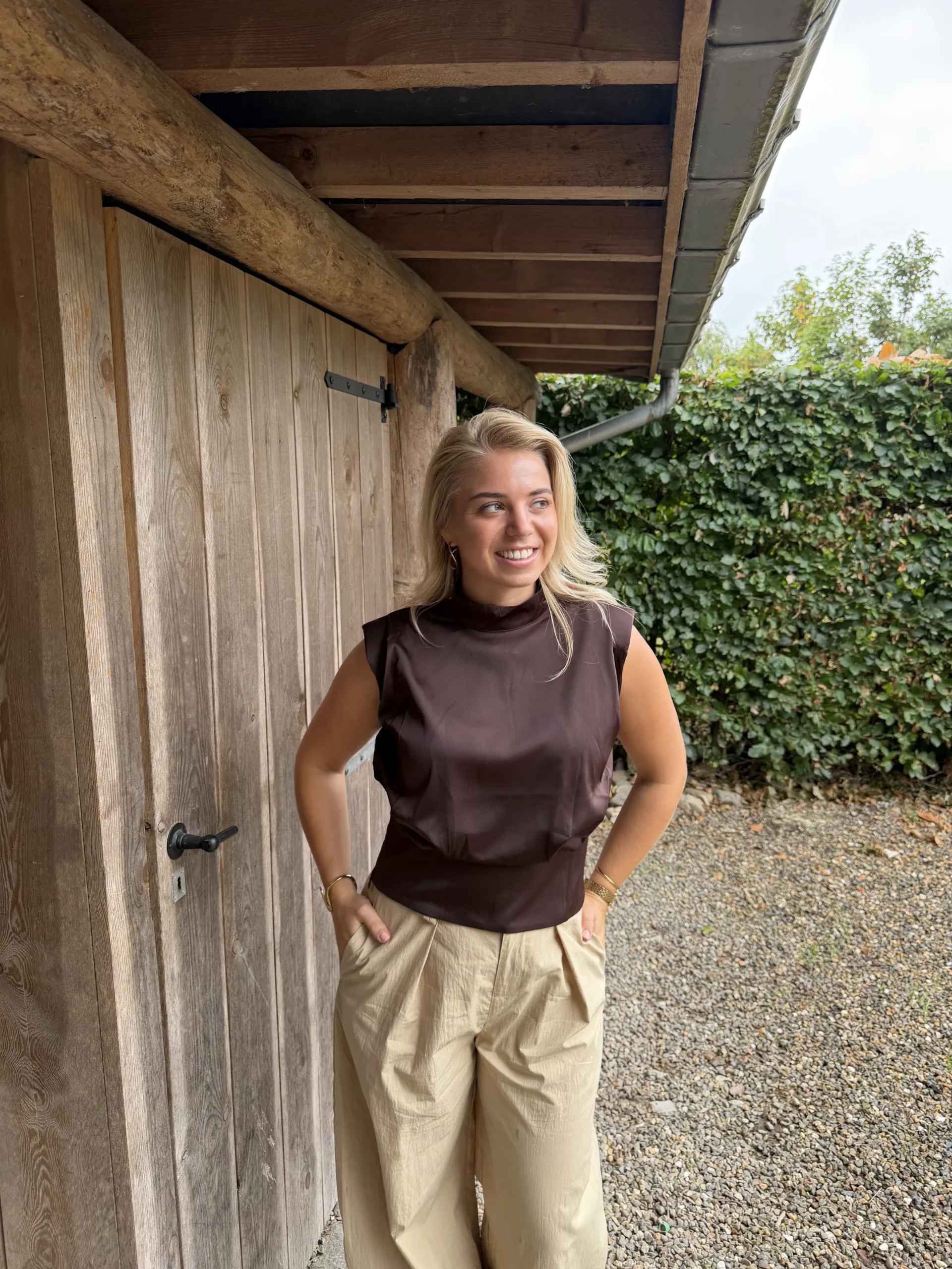 Elara Top - Bruin - Afbeelding 4