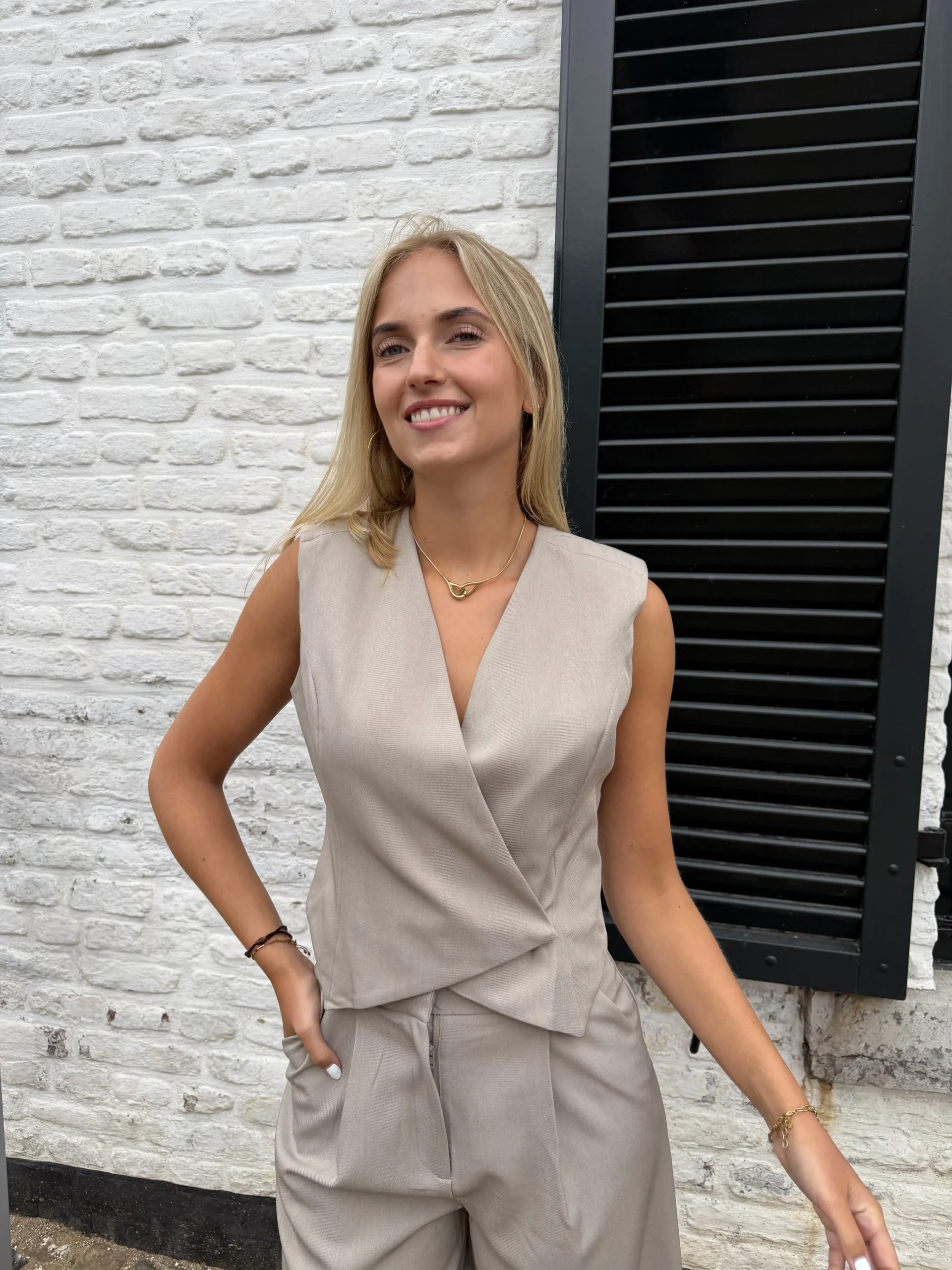 Milou Gilet - Taupe