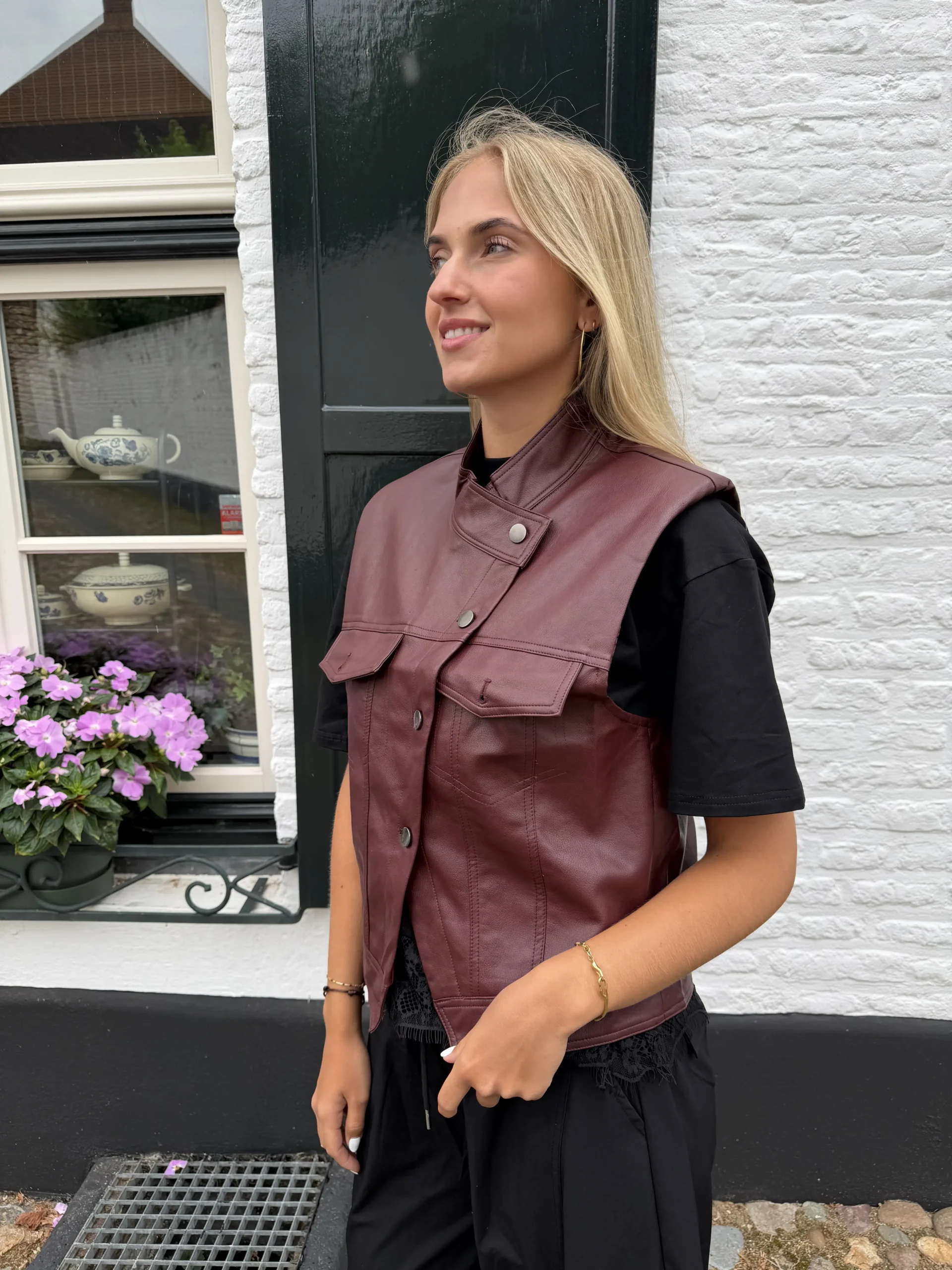 Nola Gilet - Bordeaux - Afbeelding 3