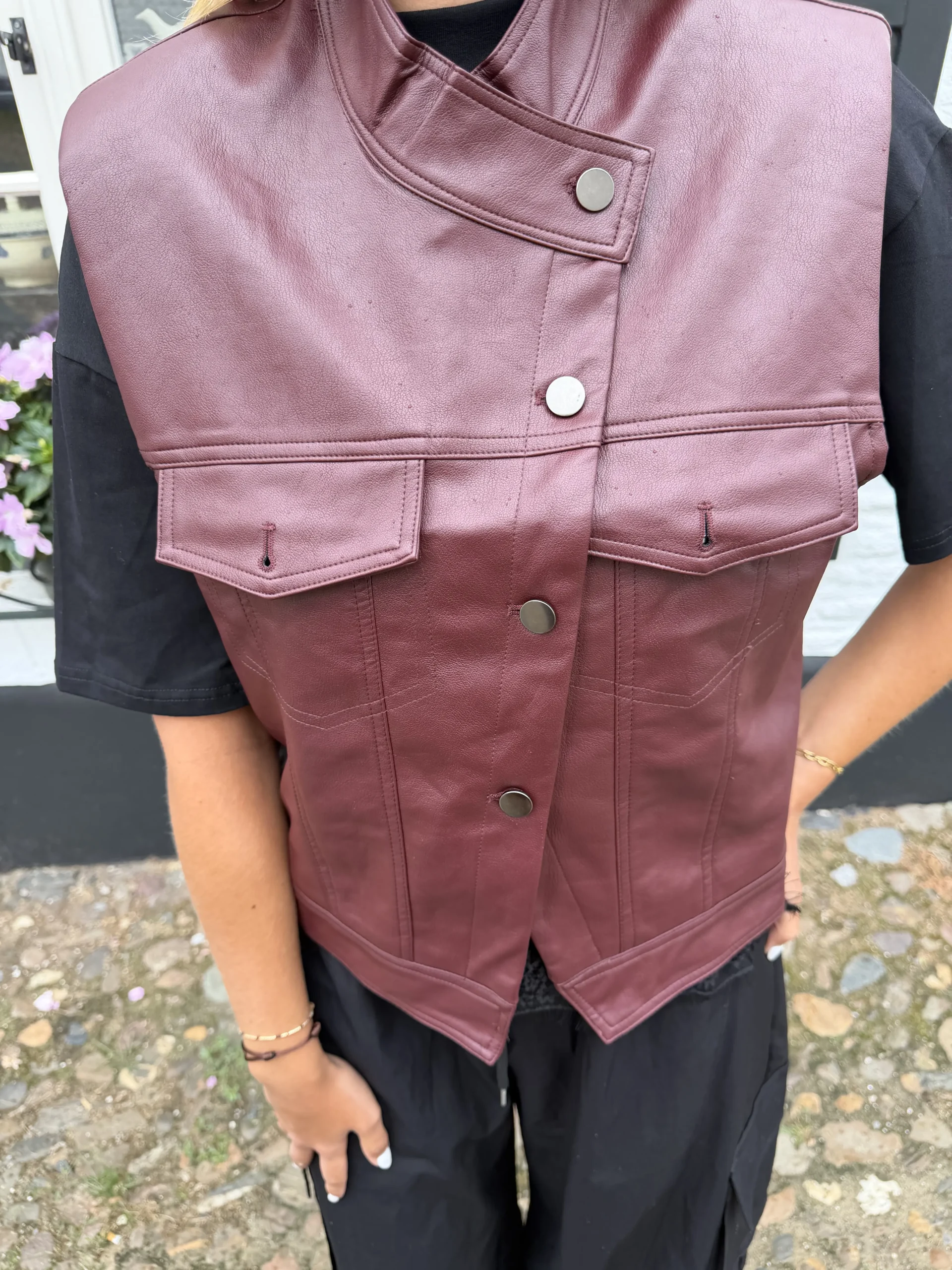 Nola Gilet - Bordeaux - Afbeelding 4