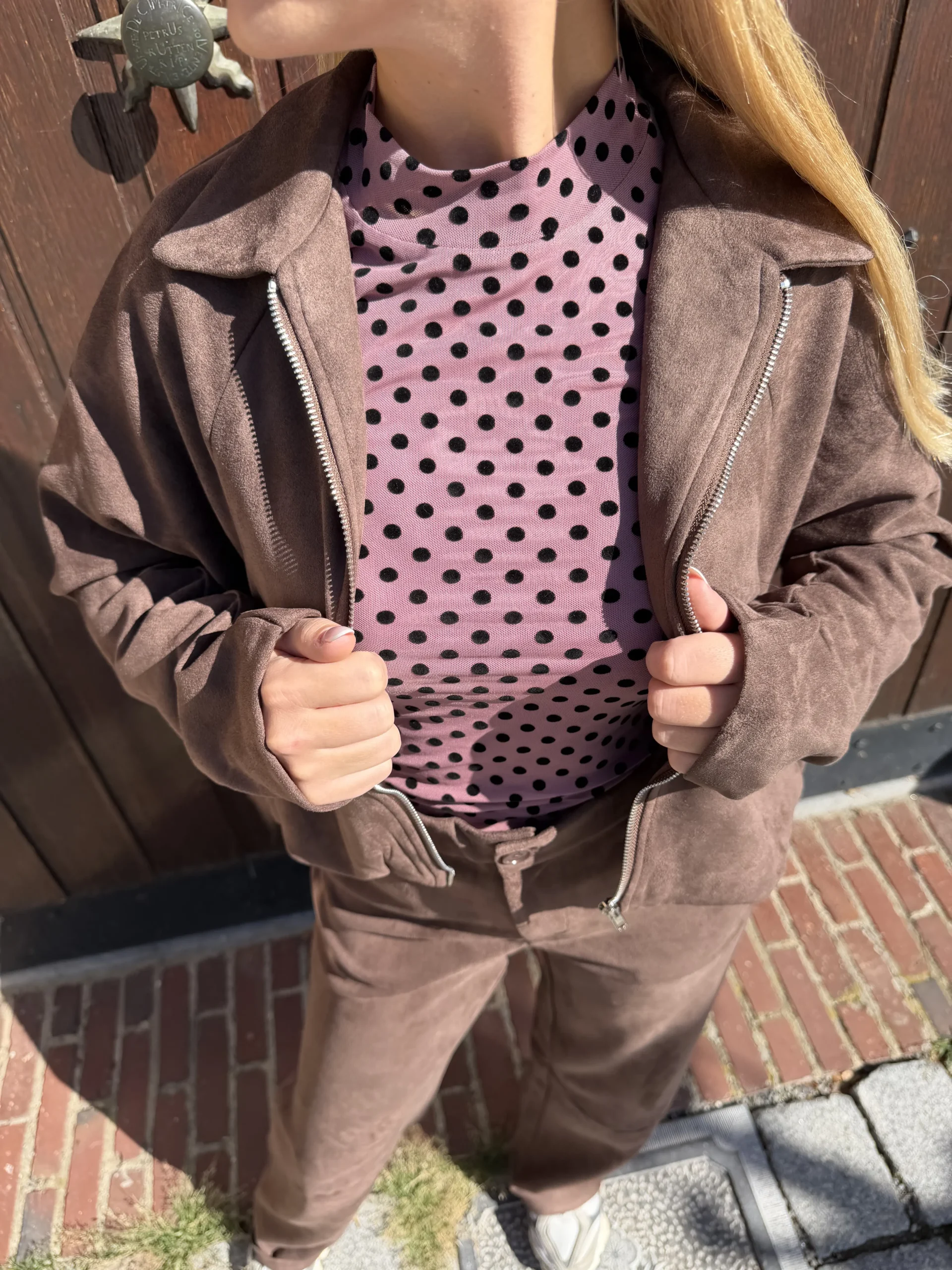 FLURESK - Ginny Jacket - Dark Chocolate - Afbeelding 4