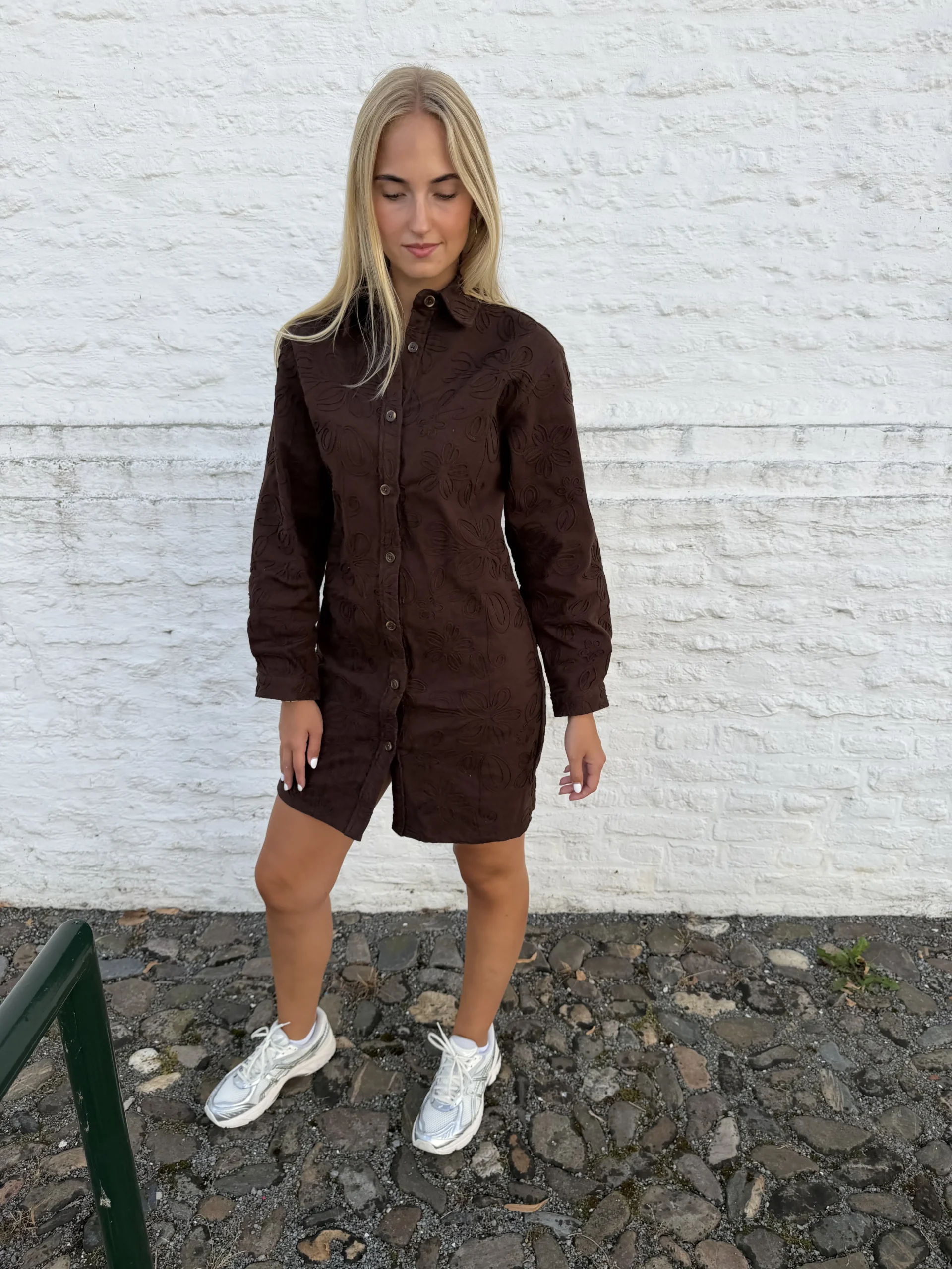 FLURESK - Ellis Dress - Dark Chocolate - Afbeelding 2