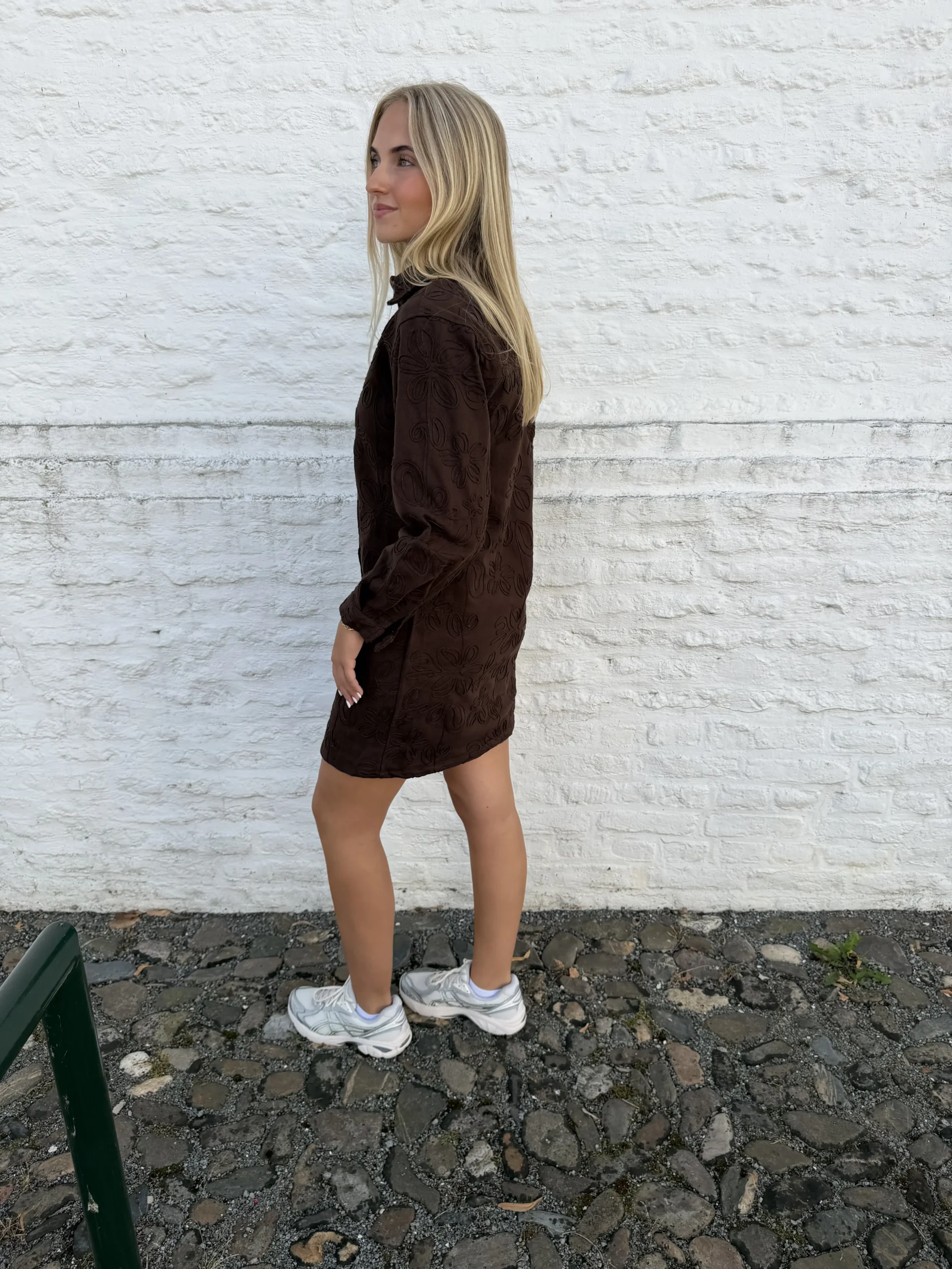FLURESK - Ellis Dress - Dark Chocolate - Afbeelding 3