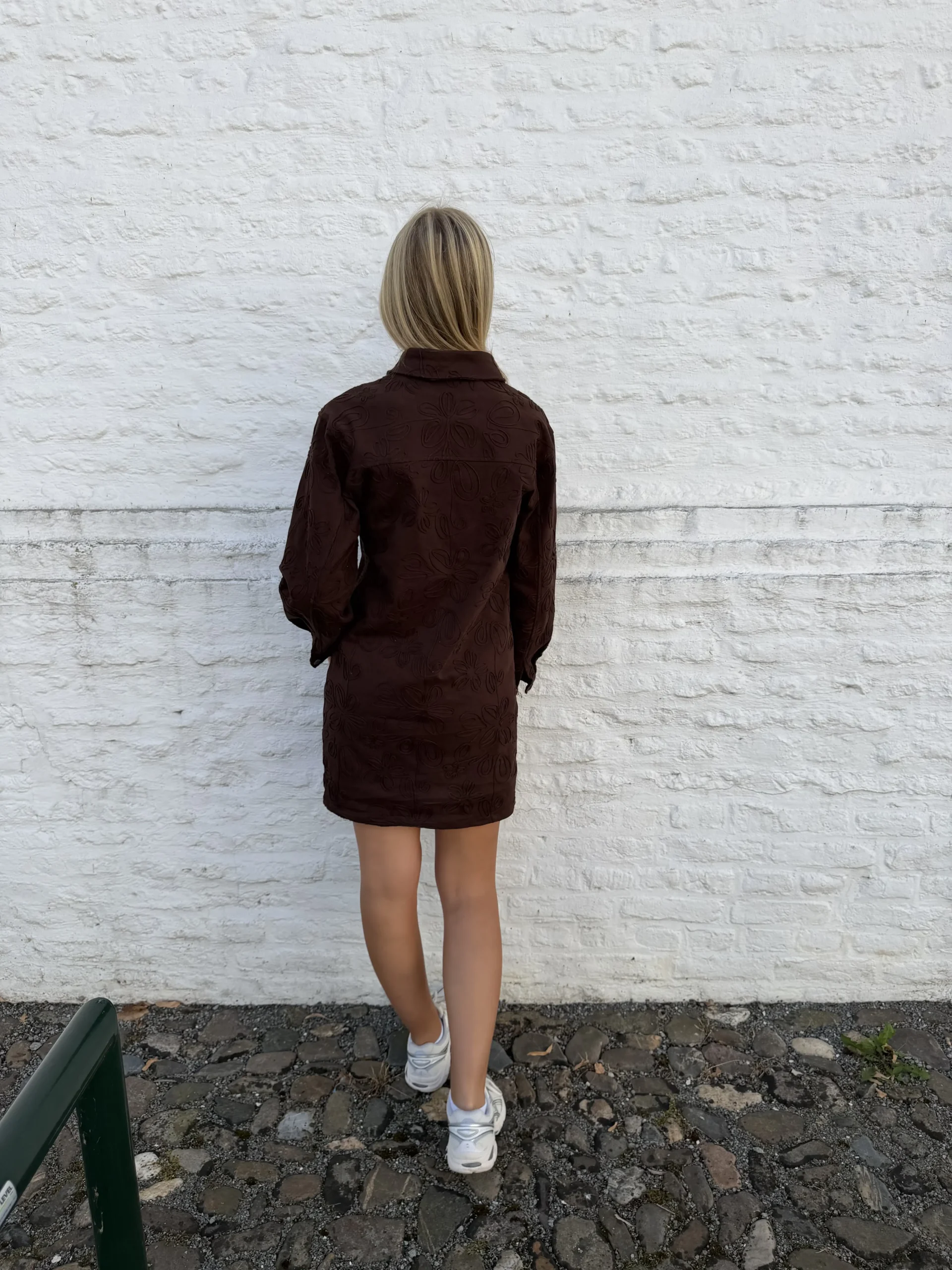 FLURESK - Ellis Dress - Dark Chocolate - Afbeelding 4