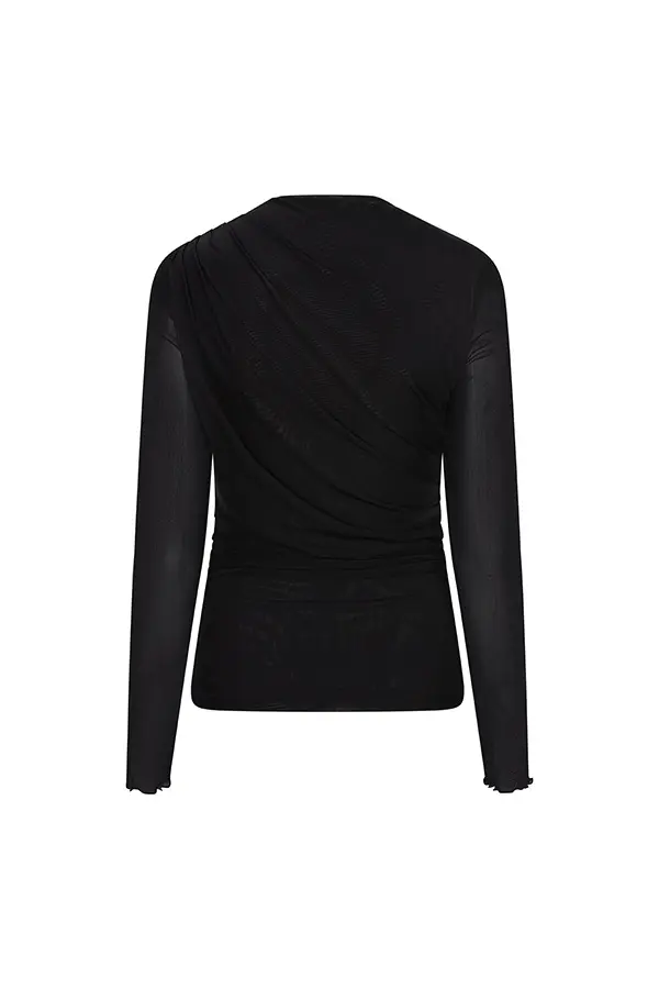 Lofty Manner - Top Jolien - Draped Mesh - Afbeelding 3