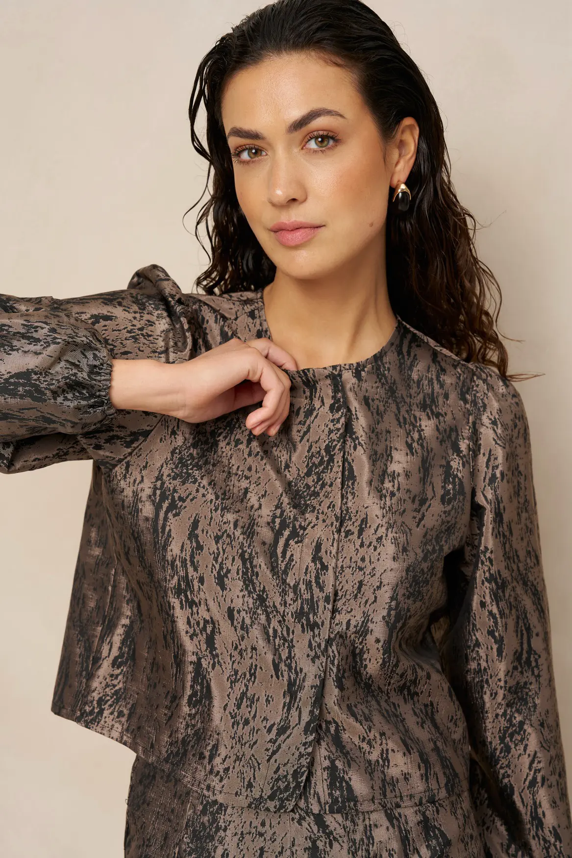 Lofty Manner - Blouse Hedda - Jacquard - Afbeelding 2