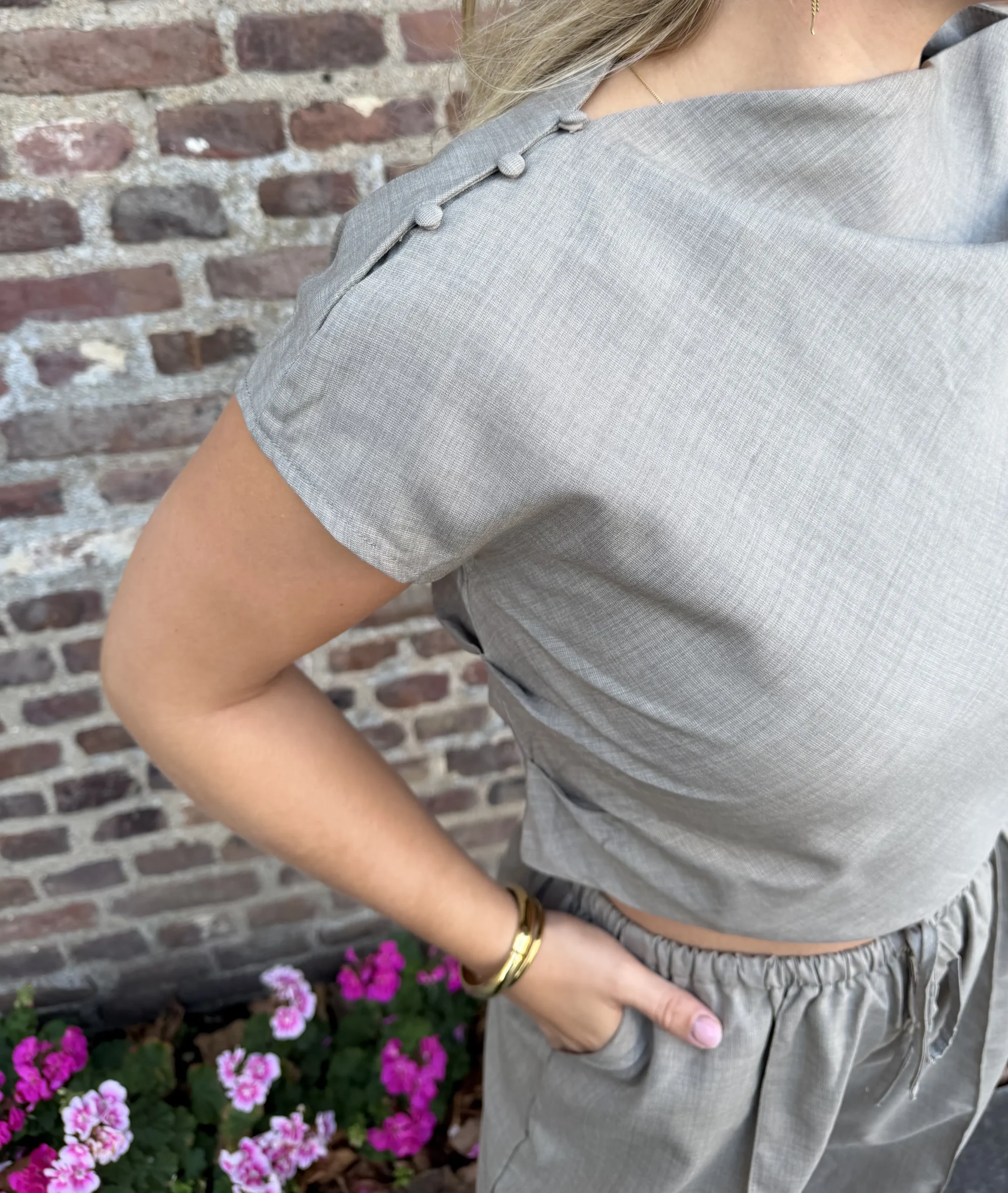 Diede Top - Taupe