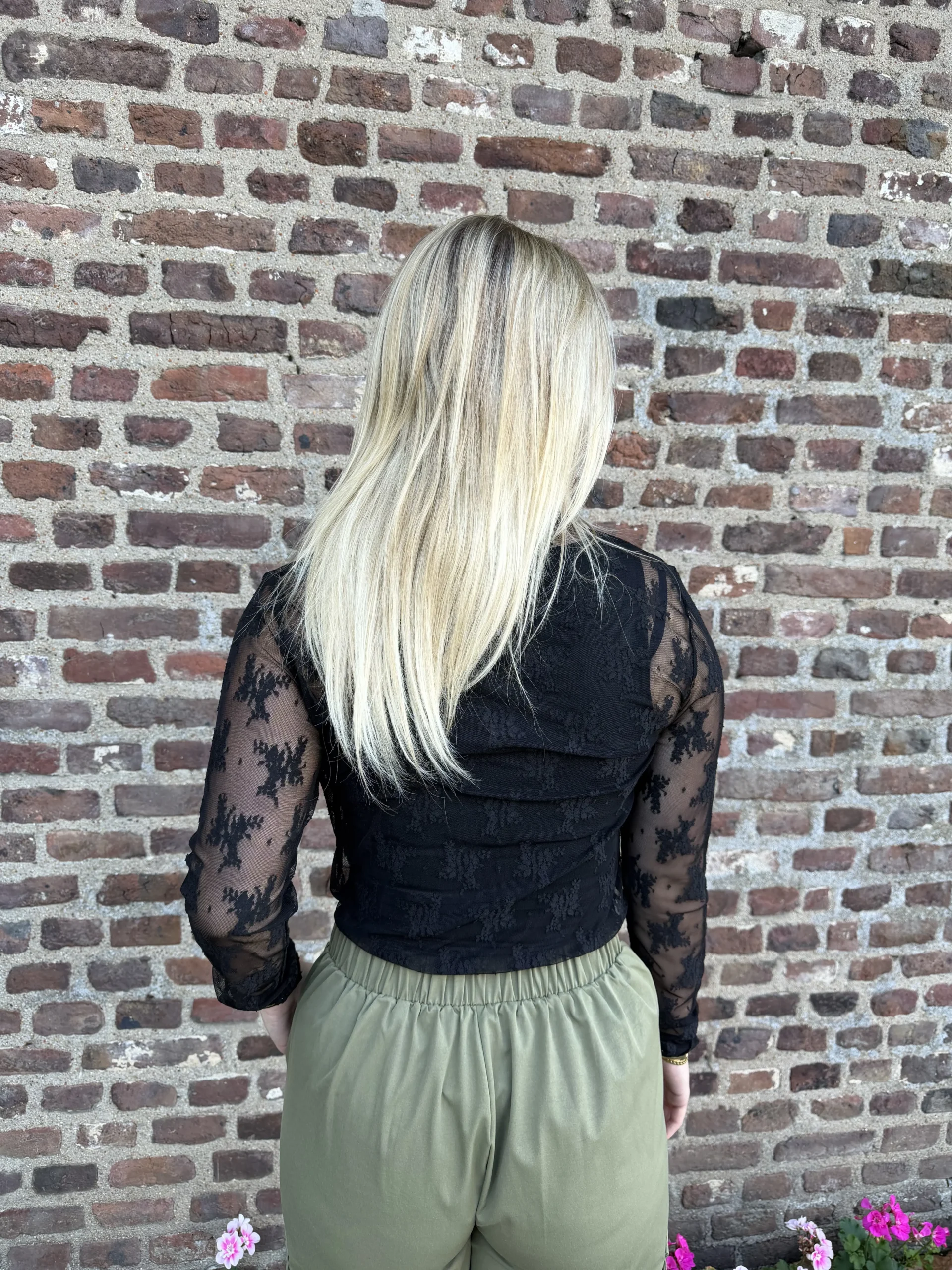 Lana Lace Top - Zwart - Afbeelding 2