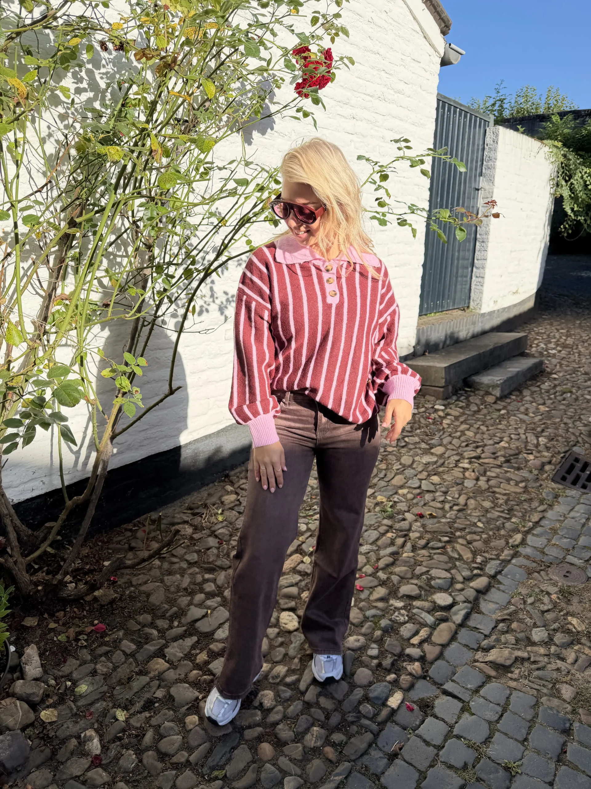 Romy Amour Sweater - Burgundy - Afbeelding 4