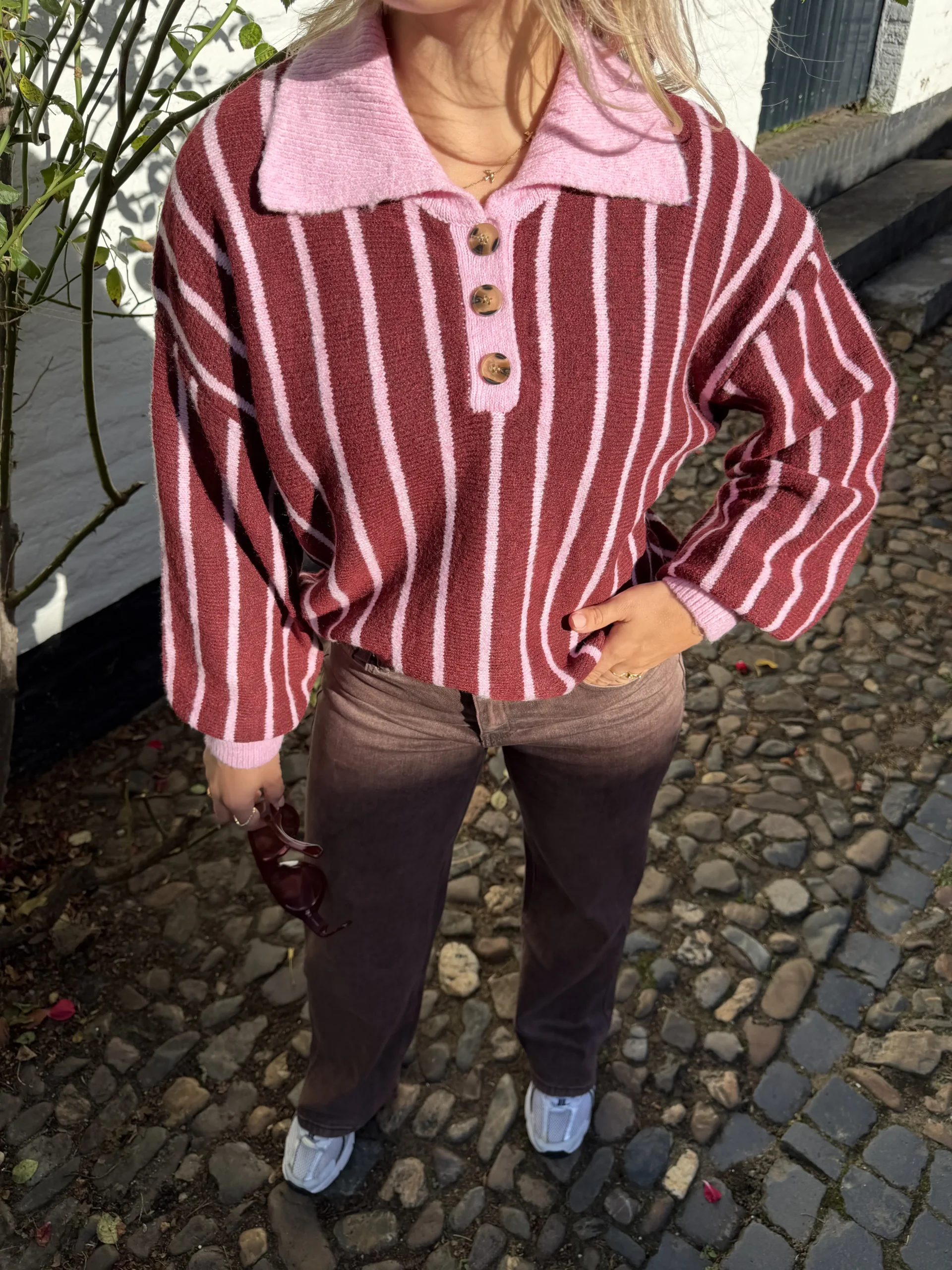 Romy Amour Sweater - Burgundy - Afbeelding 2