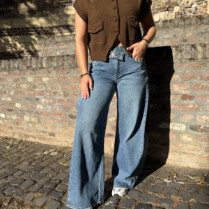 Mare Wide Leg Jeans - Queen Hearts