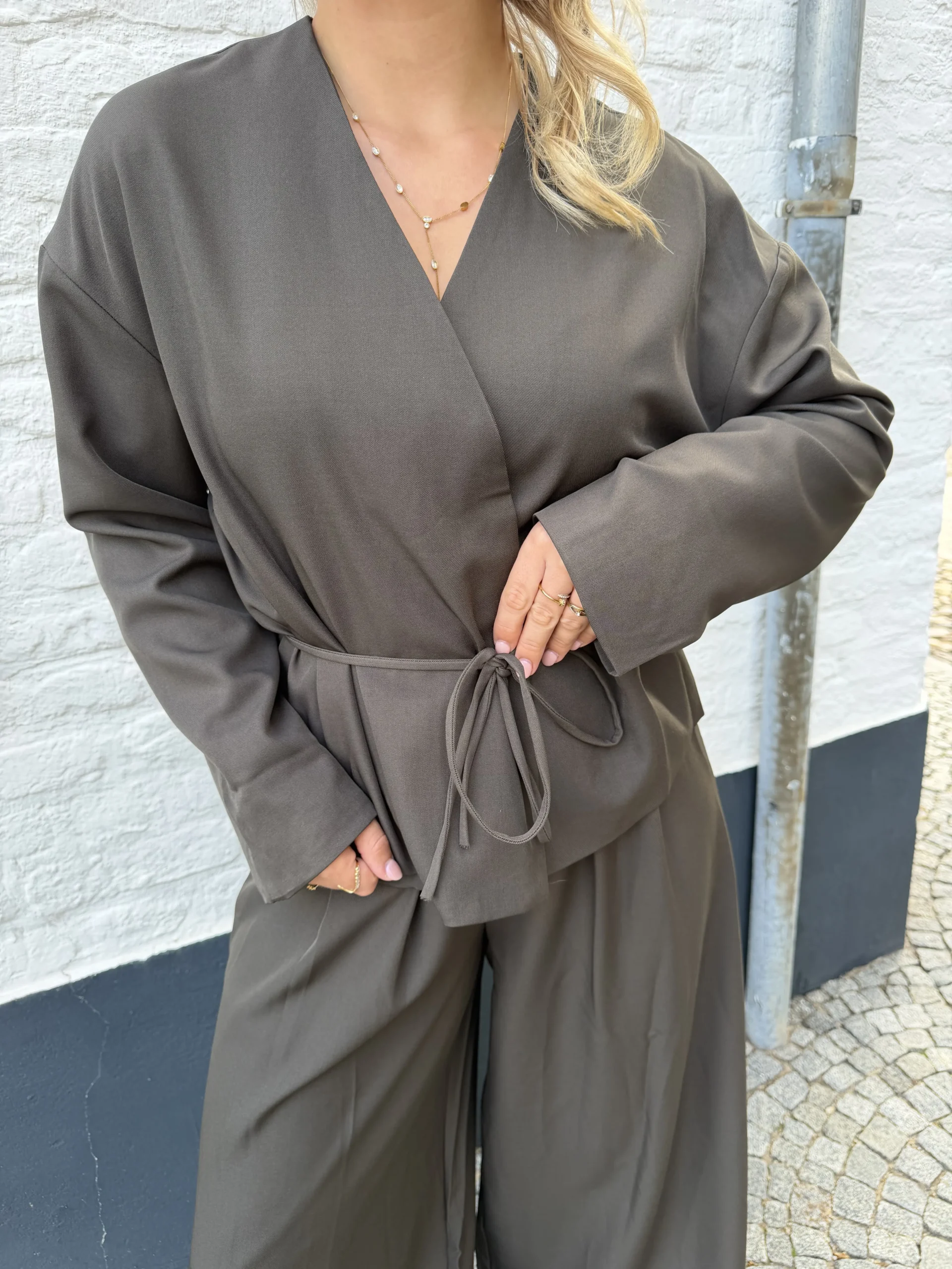 Miley Blazer - Bruin/Grijs