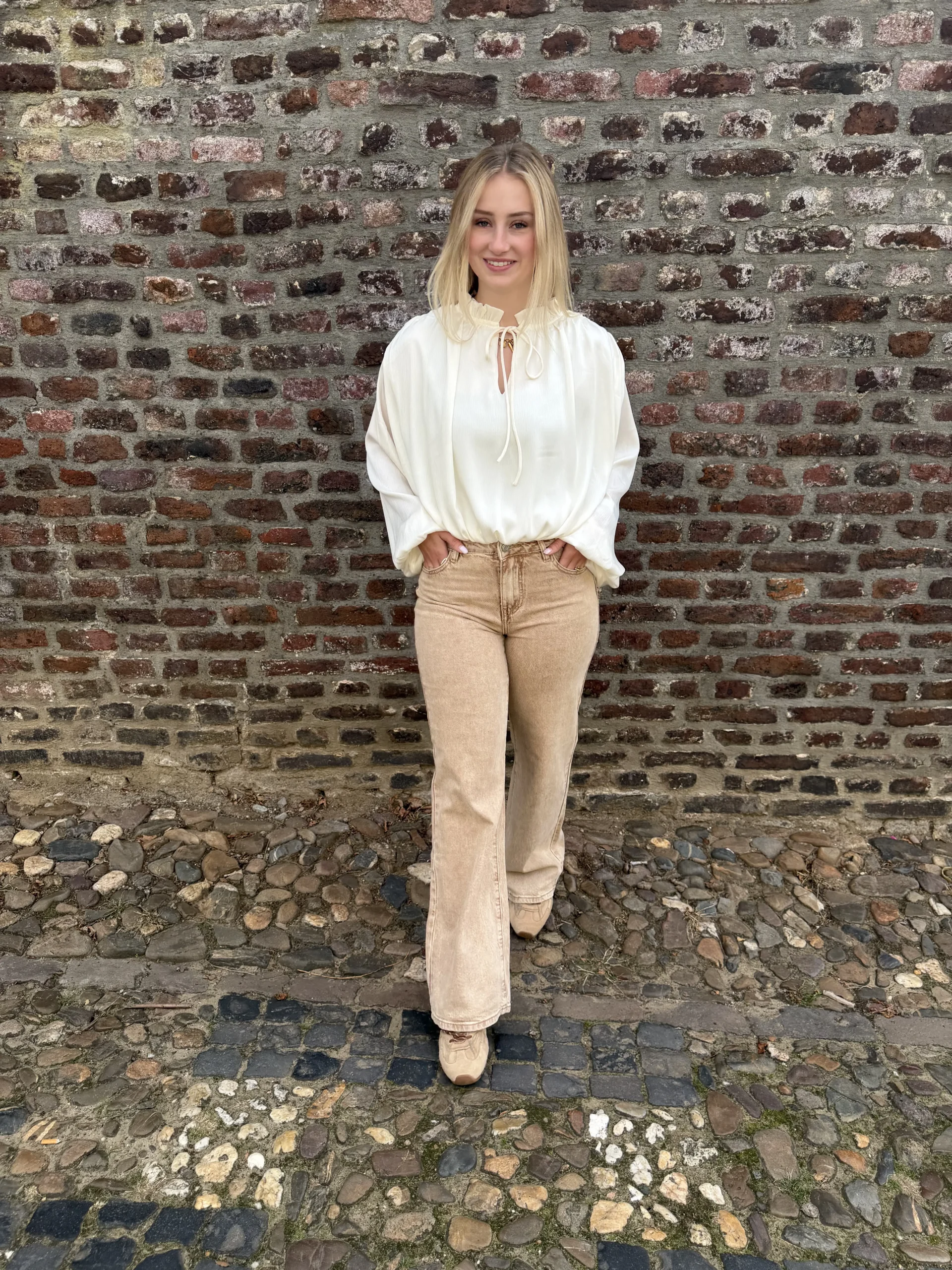 Danee Wide Leg Jeans - Redial - Beige - Afbeelding 2