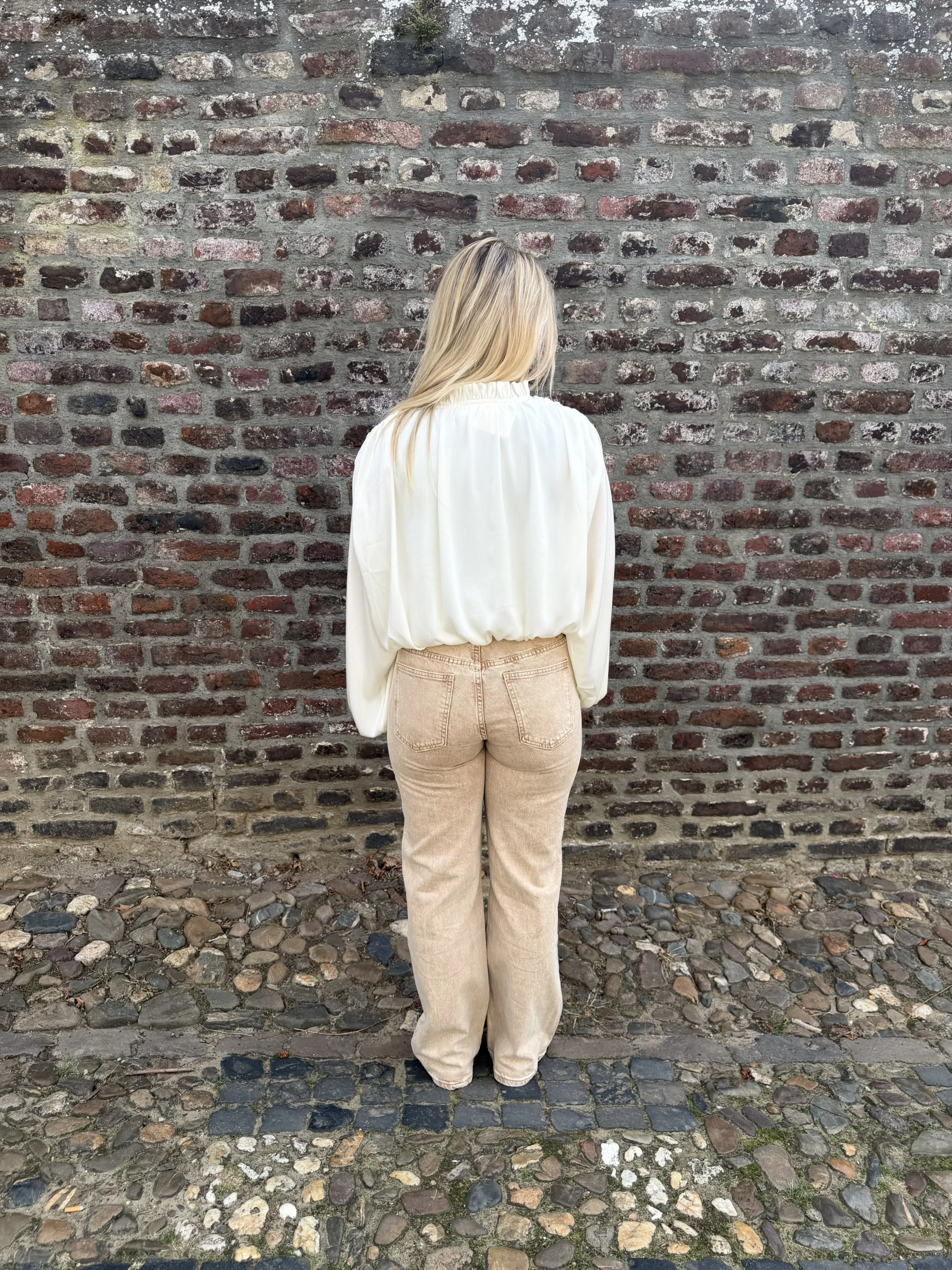 Danee Wide Leg Jeans - Redial - Beige - Afbeelding 3