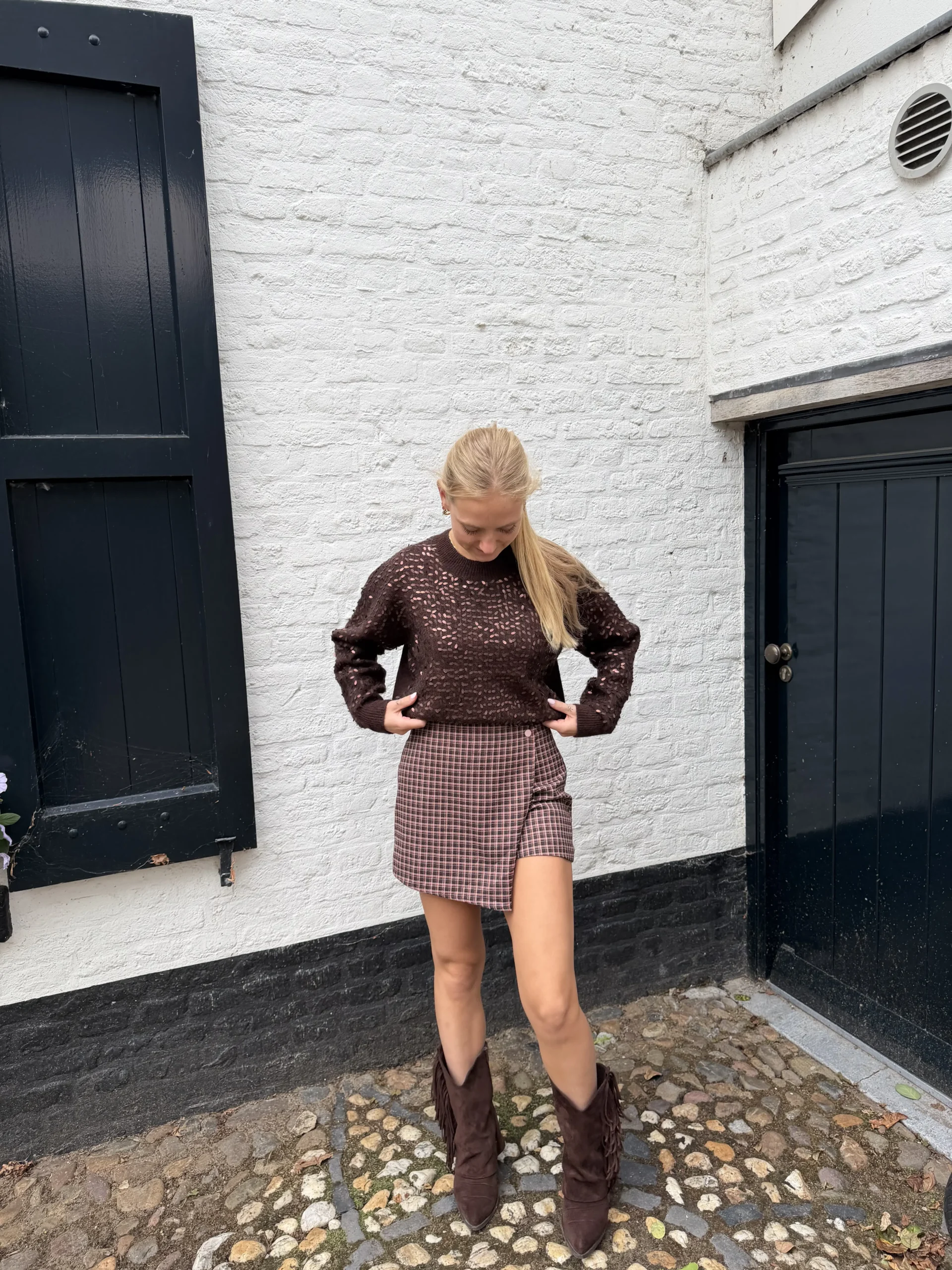 FLURESK - Dizza Skort - Mocha Brown
