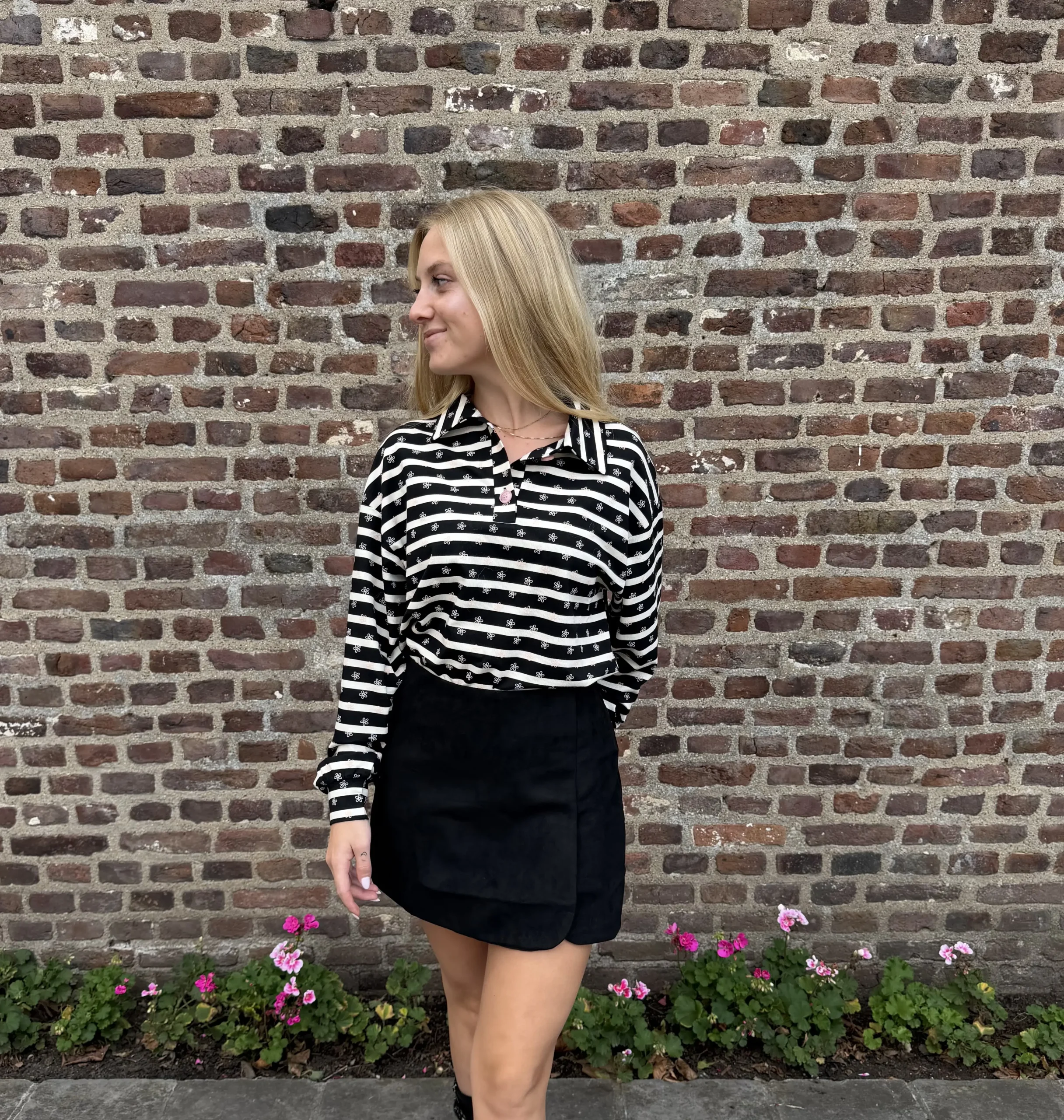 FLURESK - Filou Sweater - Black/Offwhite