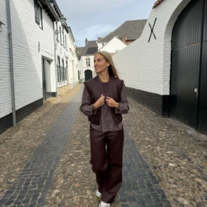FLURESK - Roza Pants - Dusky Maroon