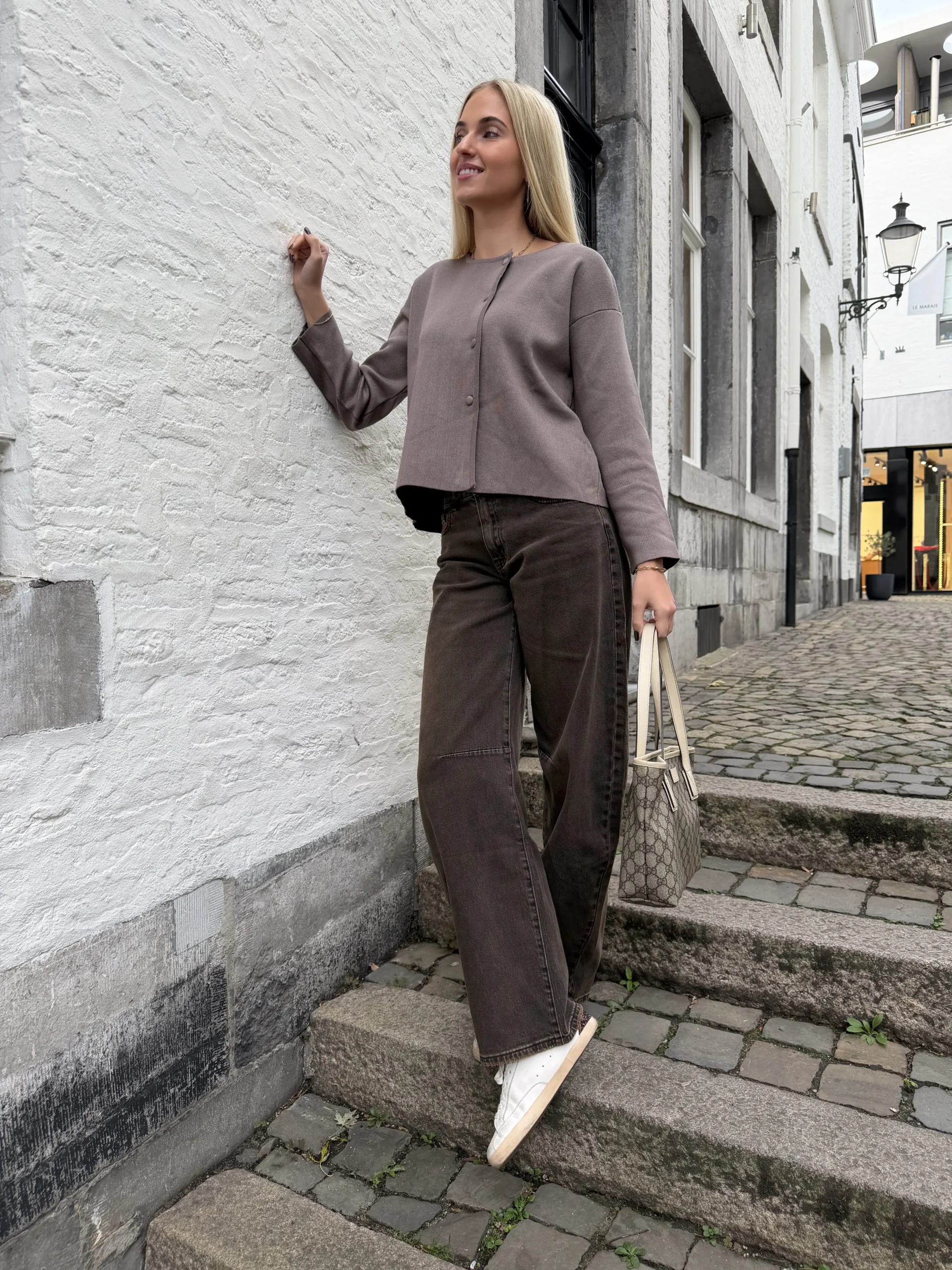 Babs Vest - Taupe - Afbeelding 3