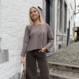 Babs Vest - Taupe