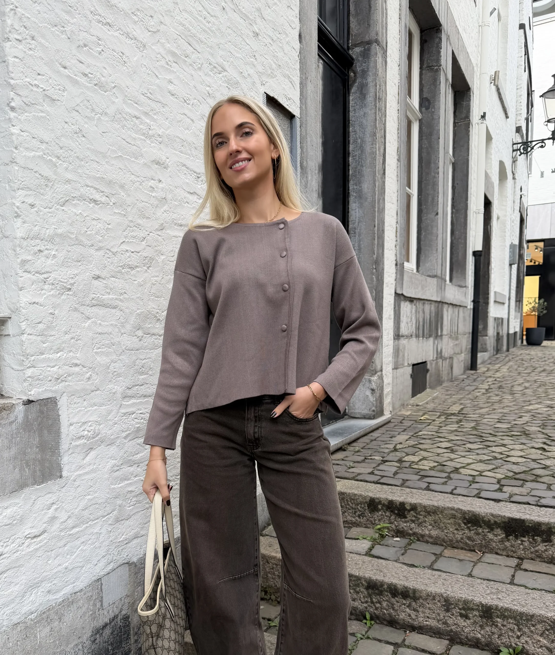 Babs Vest - Taupe