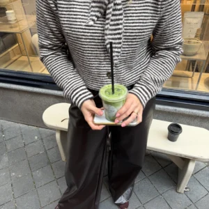 Jolieke Stripe Sweater - Bruin/Wit